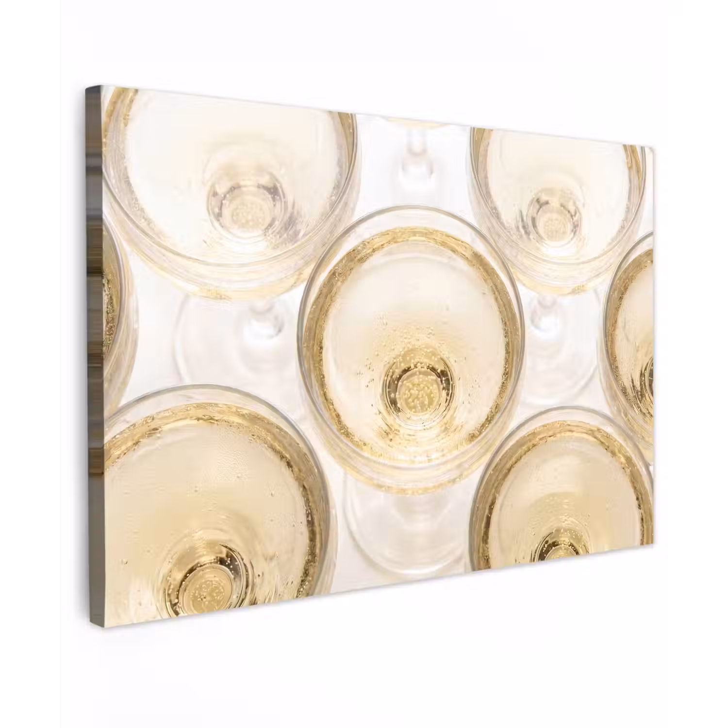 Drank - Glazen - Feest - Goud canvas 2cm klein -z3d