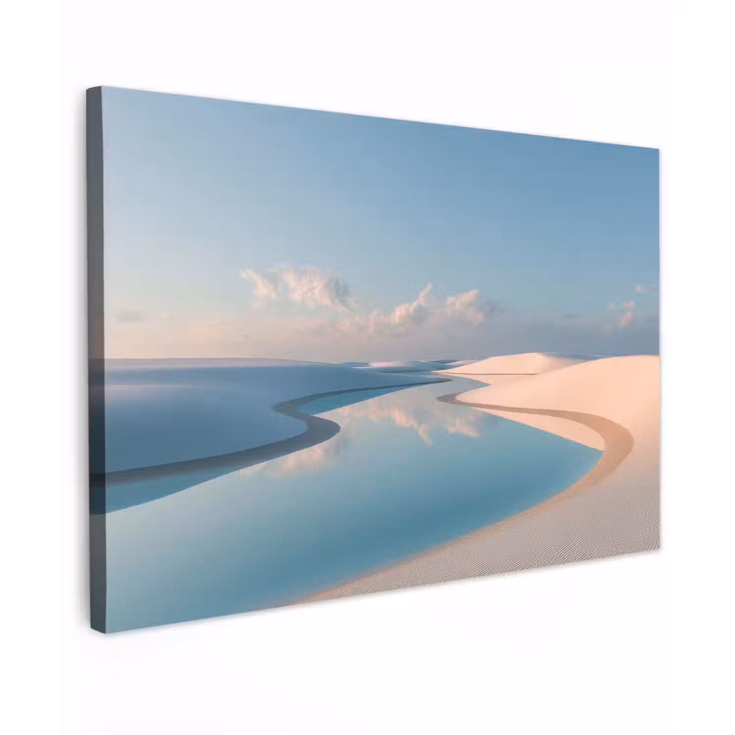 Duinen - Waterplas - Oneindige rust canvas 2cm klein -z3d