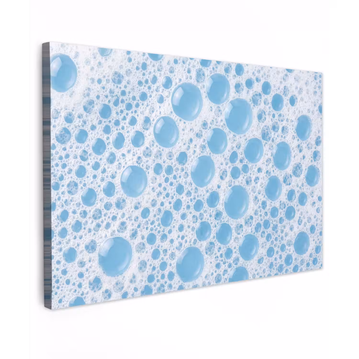Schuim - Bubbels - Blauw canvas 2cm klein -z3d
