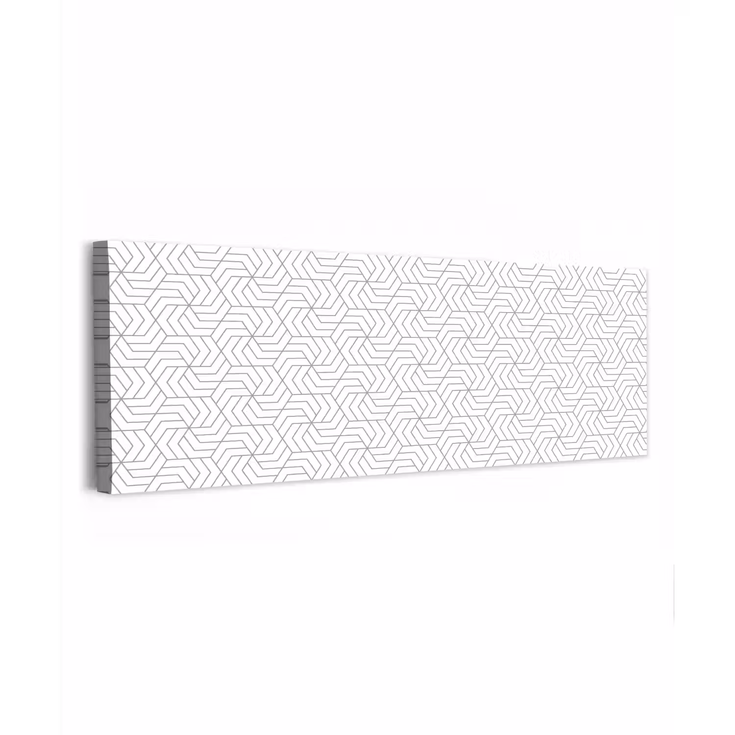 Geometrie - Lijn - Zwart - Wit - Patroon canvas 2cm klein 828 -z3d