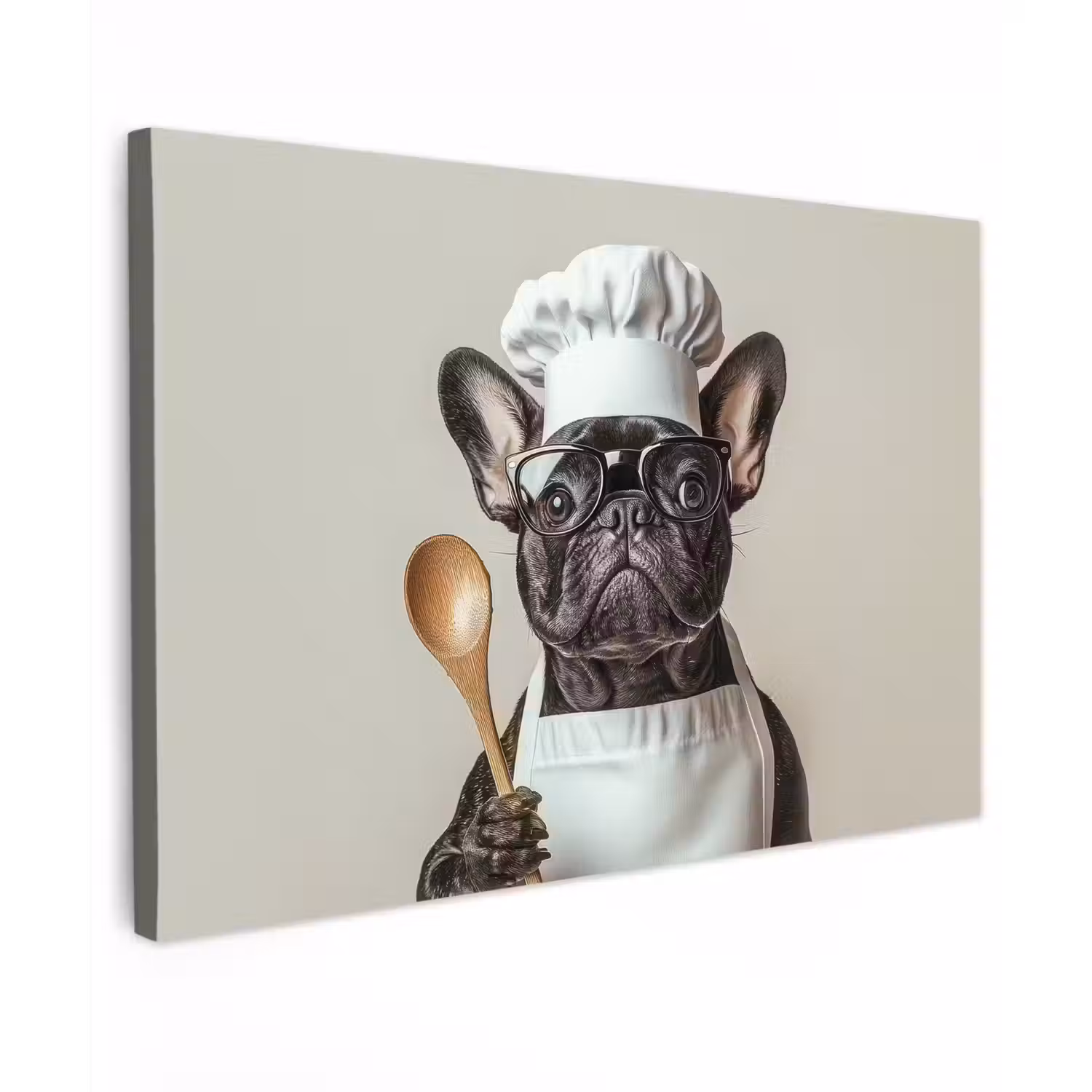 Bril - Hond - Kok canvas 2cm klein -z3d