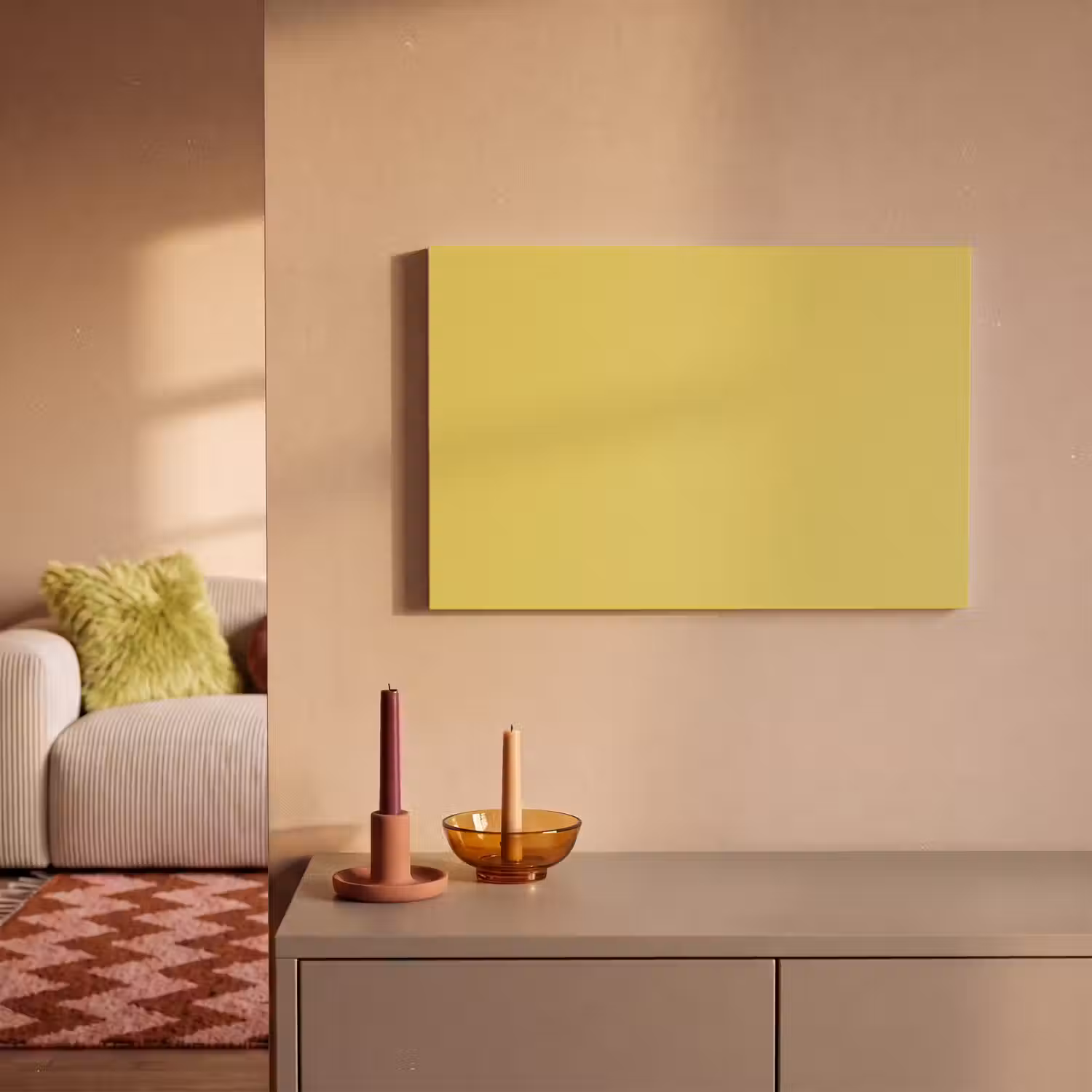 Golden - Ochre - Geel canvas 2cm klein 34 -sfeer1