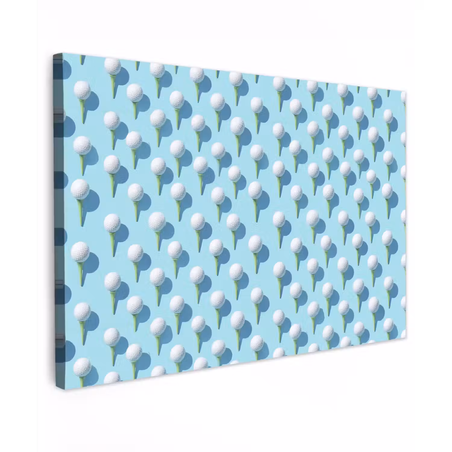 Golf - Ballen - Blauw canvas 2cm klein 34 -z3d