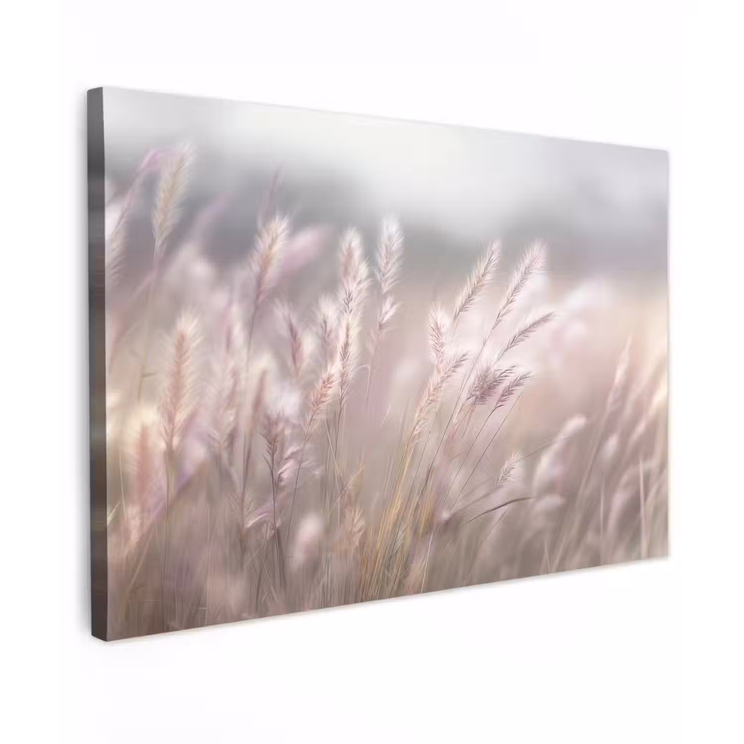 Graspluimen - Wind - Beige - Mistig canvas 2cm klein -z3d