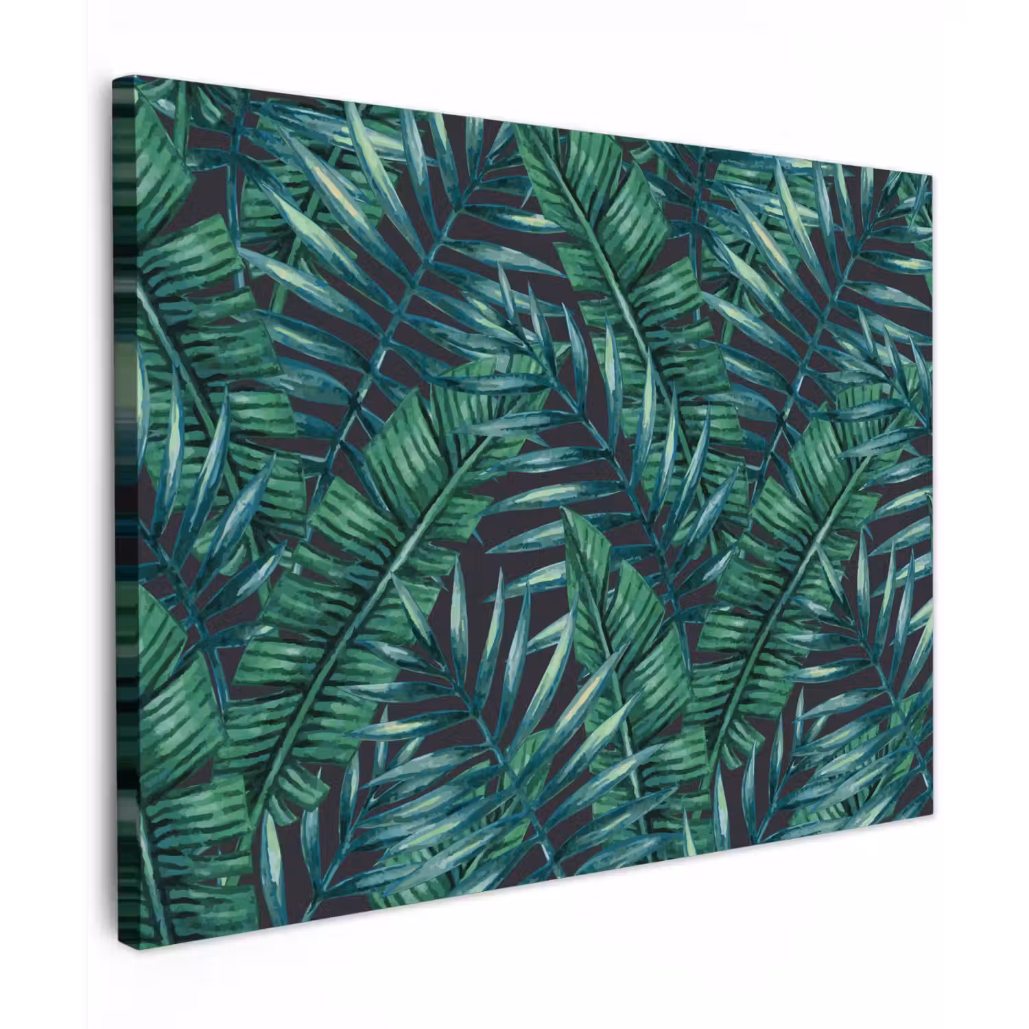 Jungle - Bladeren - Tropical canvas 2cm klein -z3d