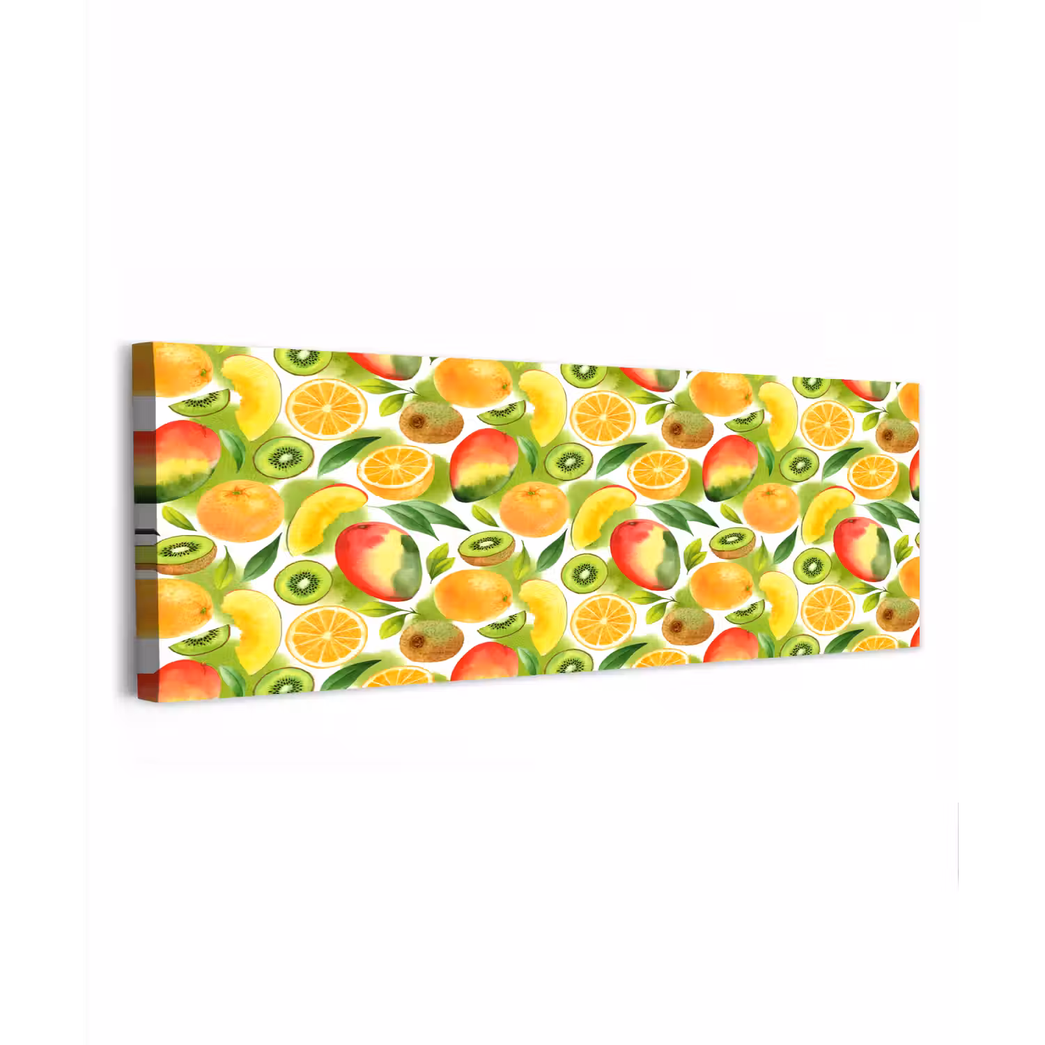 Kiwi - Sinasappel - Mango - Perzik canvas 2cm klein 828 -z3d