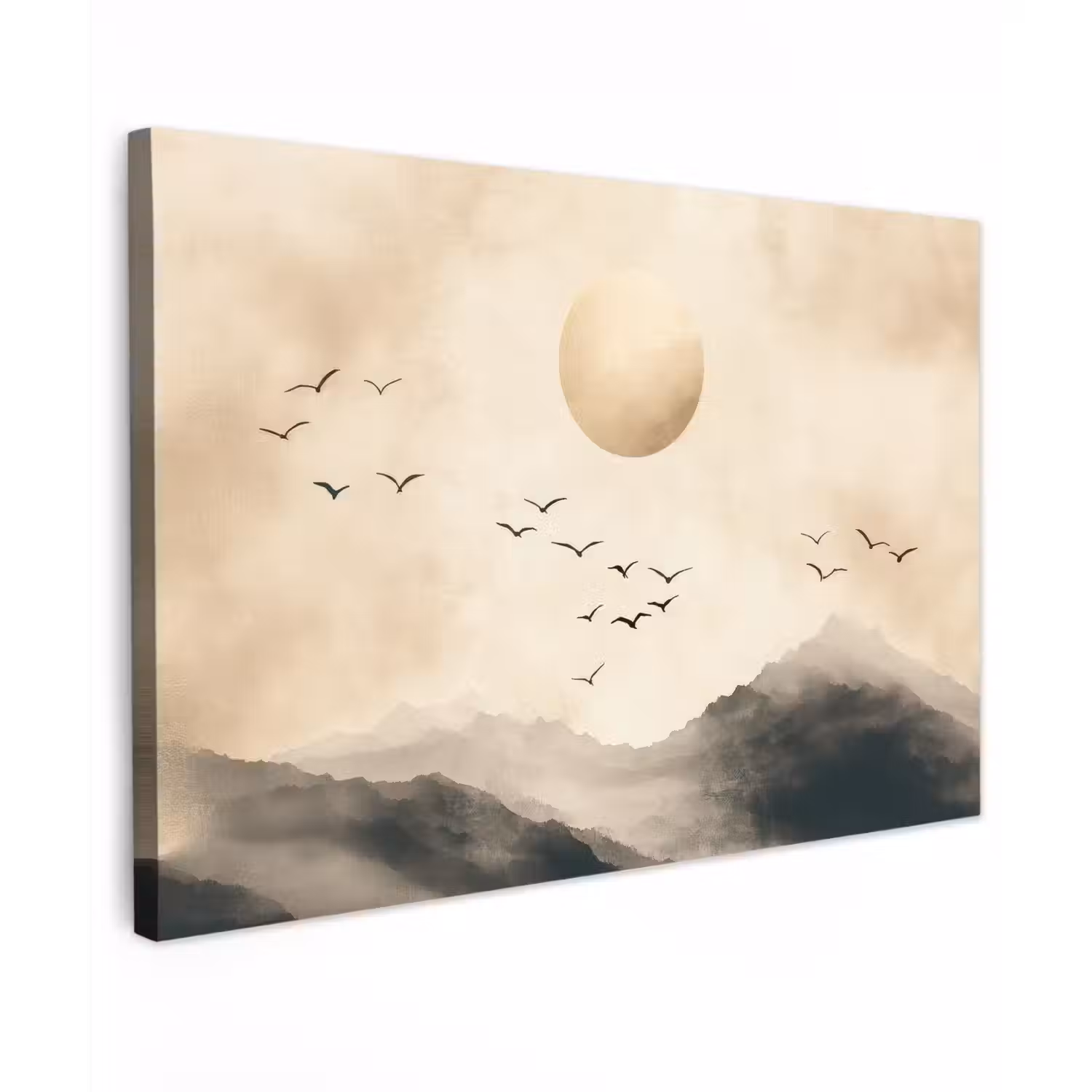 Landschap - Japandi - vogel canvas 2cm klein -z3d