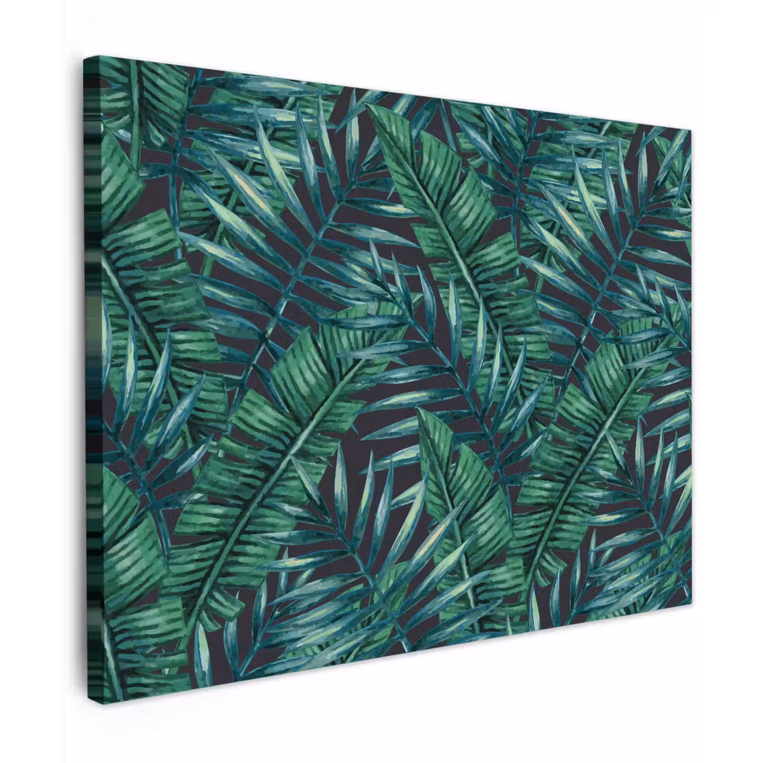 Bladeren - Inductie beschermer - Jungle - Tropical canvas 2cm klein -z3d