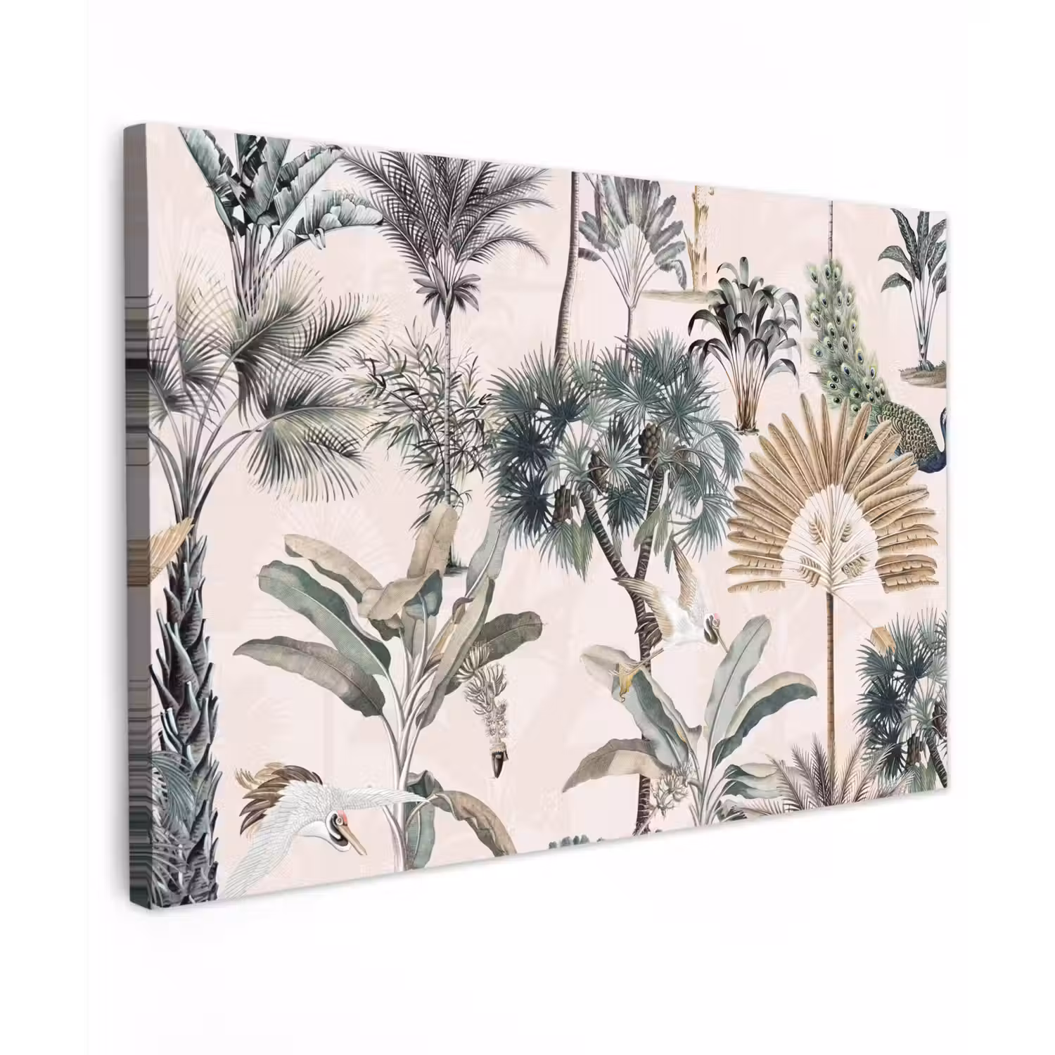 Bladeren - Monstera - Jungle - Tropical canvas 2cm klein -z3d