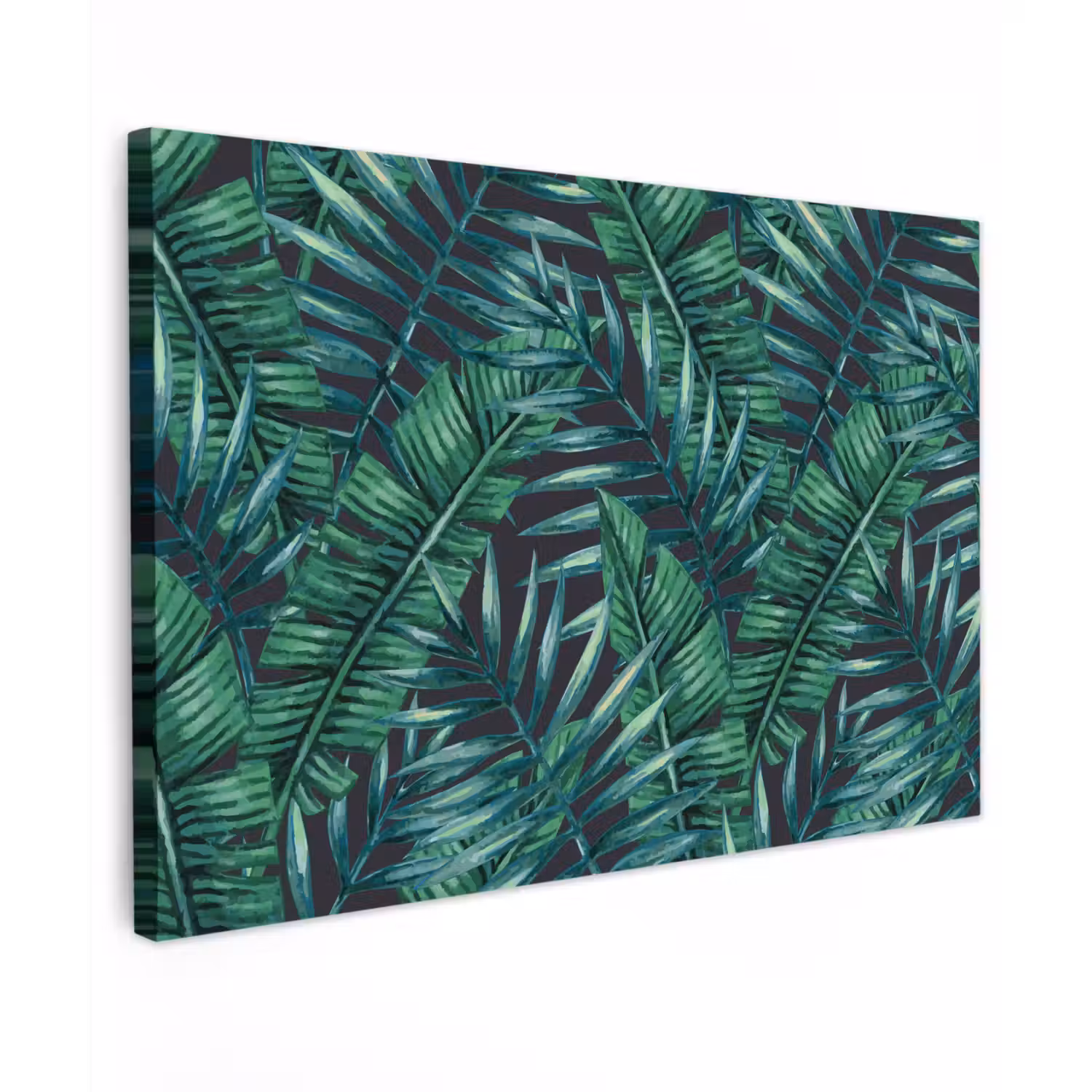 Bladeren - Tropisch - Jungle - Natuur canvas 2cm klein -z3d
