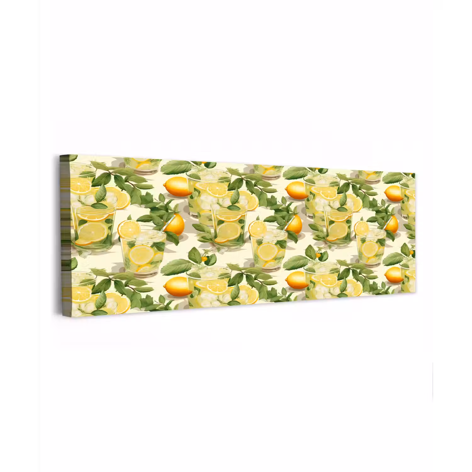 Citroen - Drankje - Glas - Munt canvas 2cm klein 828 -z3d