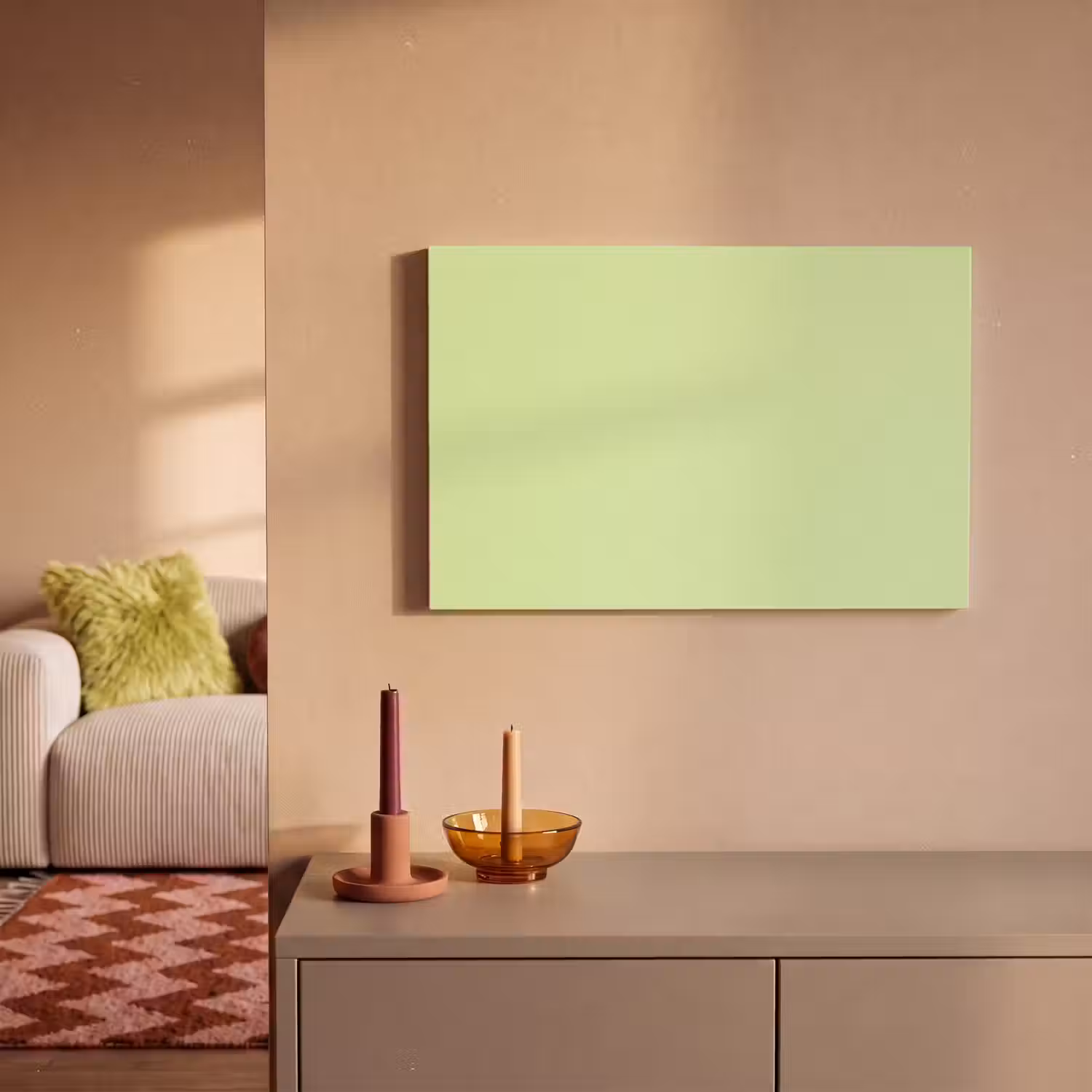 Light - Lime - Groen canvas 2cm klein 34 -sfeer1