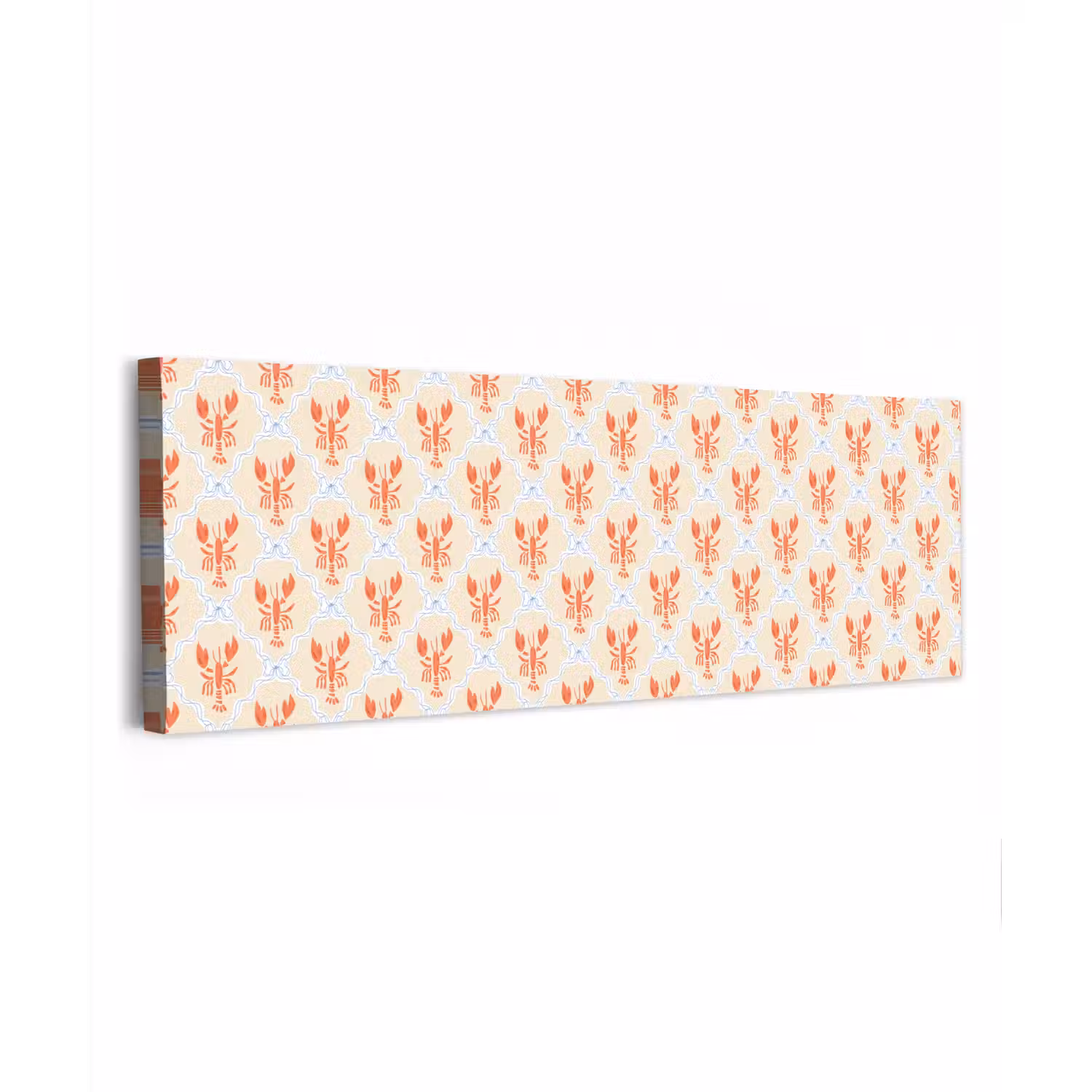 Zee - Kreeft - Blauw - Geel - Oranje canvas 2cm klein 828 -z3d