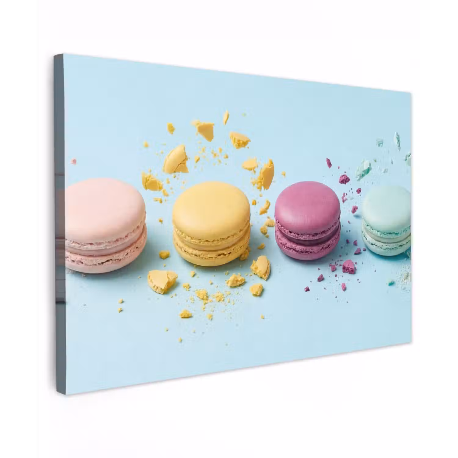 Macarons - Kleurrijk - Pastel canvas 2cm klein -z3d