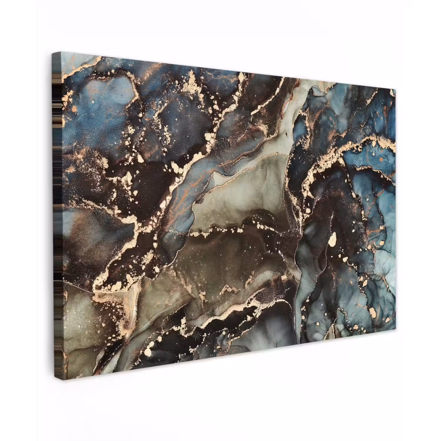 Marmer - Goud - Groen canvas 2cm klein -z3d