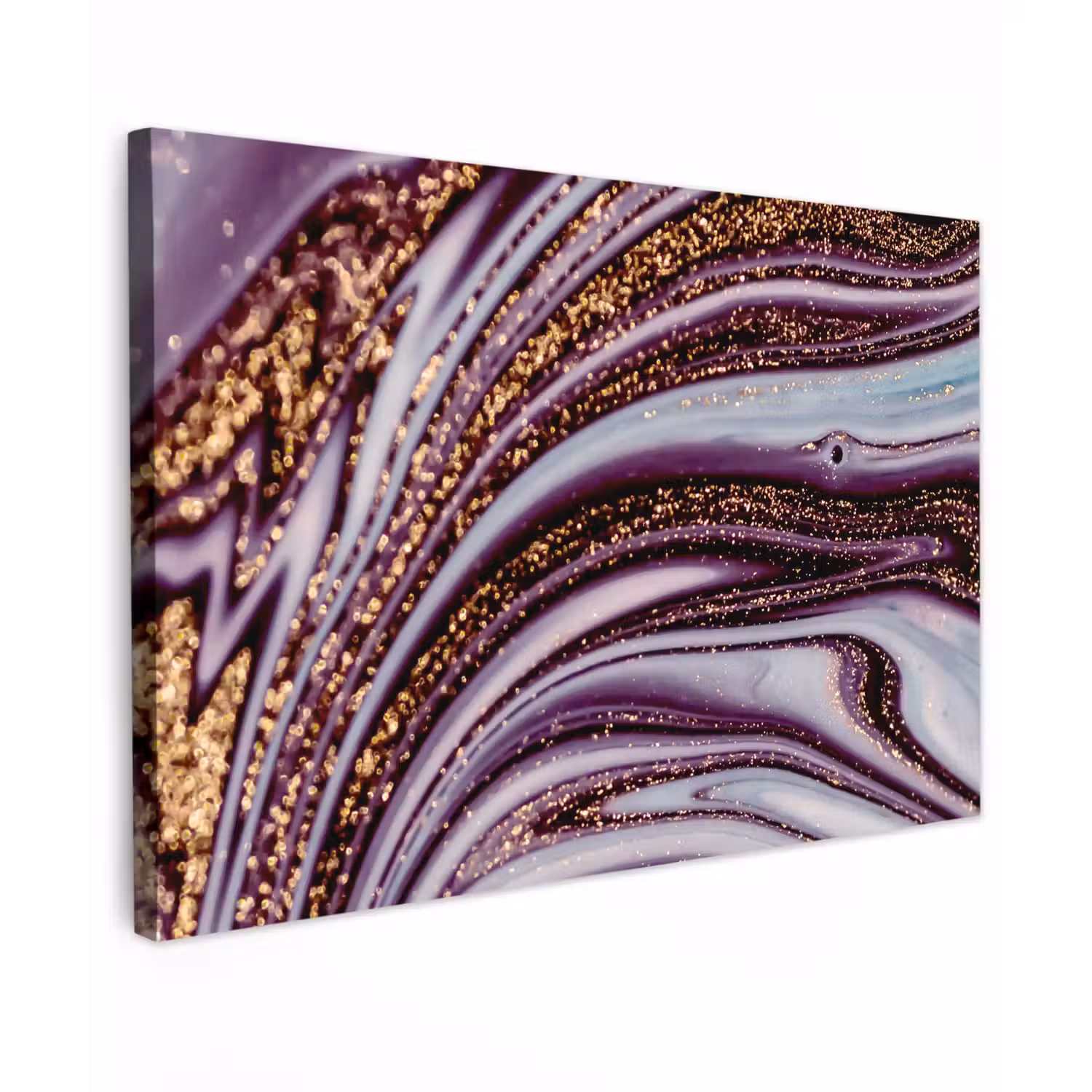 Marmer - Roze - Goud - Glitter - Marmerlook - Luxe canvas 2cm klein -z3d
