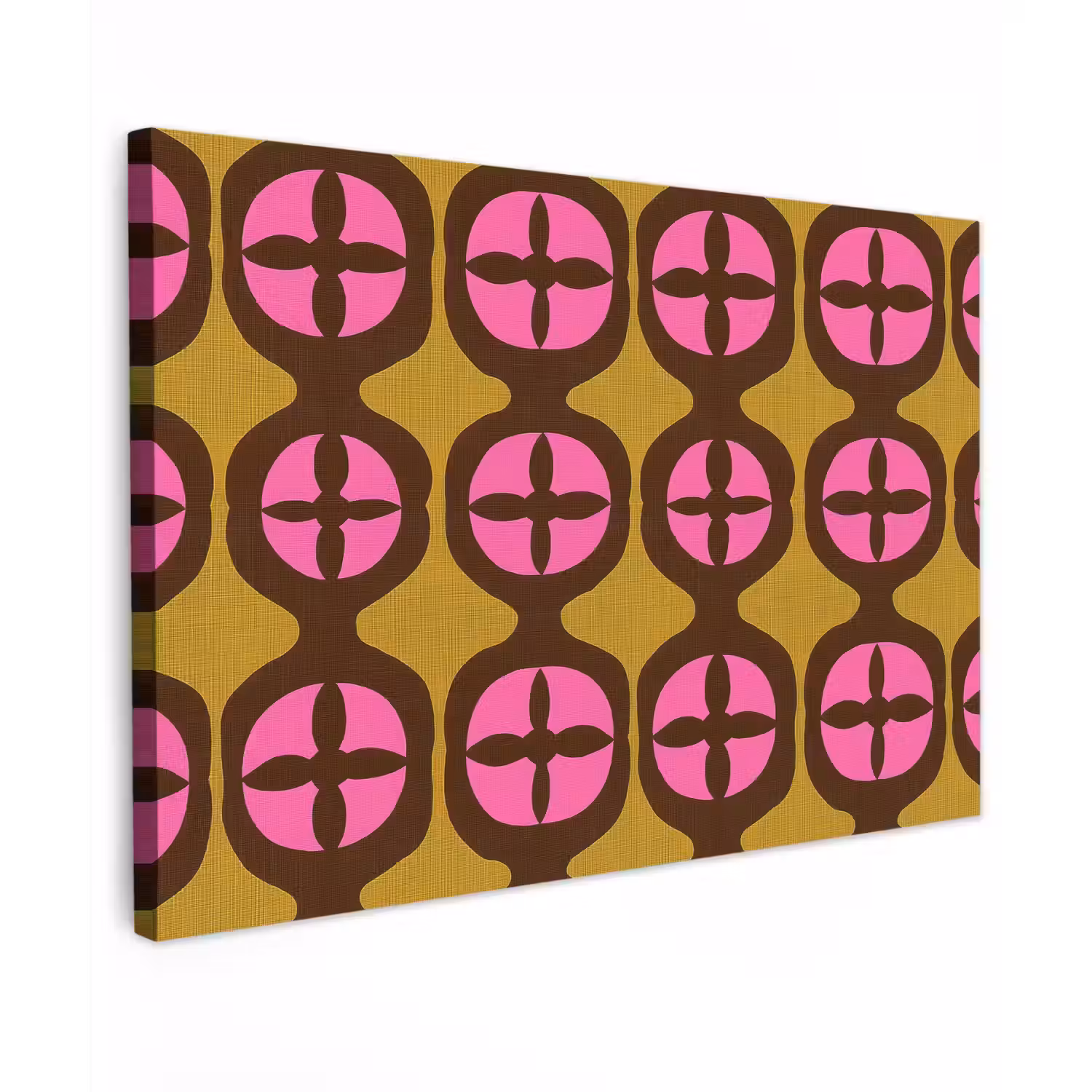 Modern - Patroon - Roze canvas 2cm klein 34 -z3d