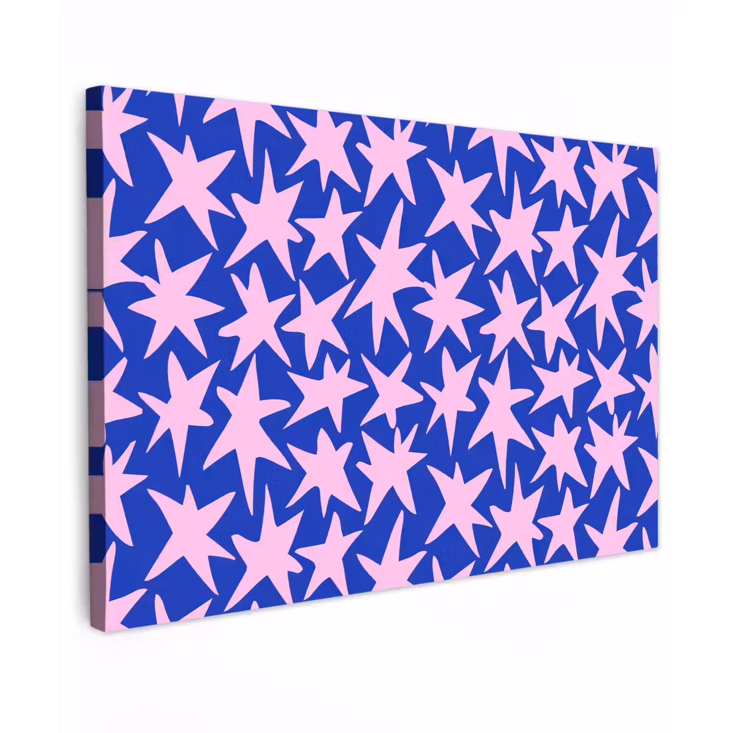Modern - Sterren - Blauw canvas 2cm klein 34 -z3d