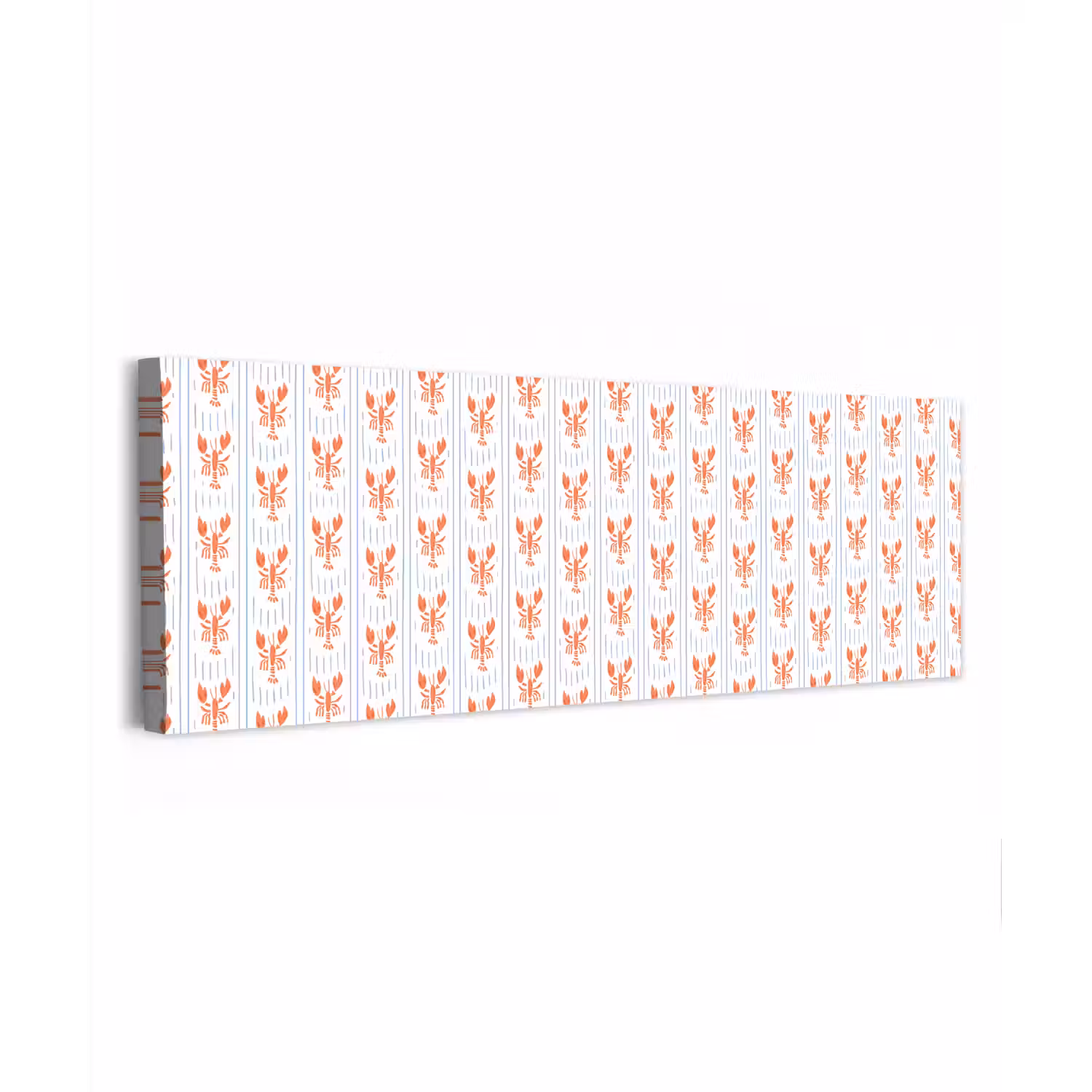 Zee - Kreeft - Oranje - Blauw canvas 2cm klein 828 -z3d
