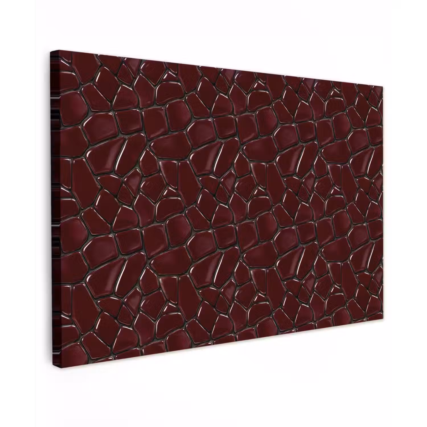 Mozaïek - Tegel - Bordeauxrood canvas 2cm klein 34 -z3d
