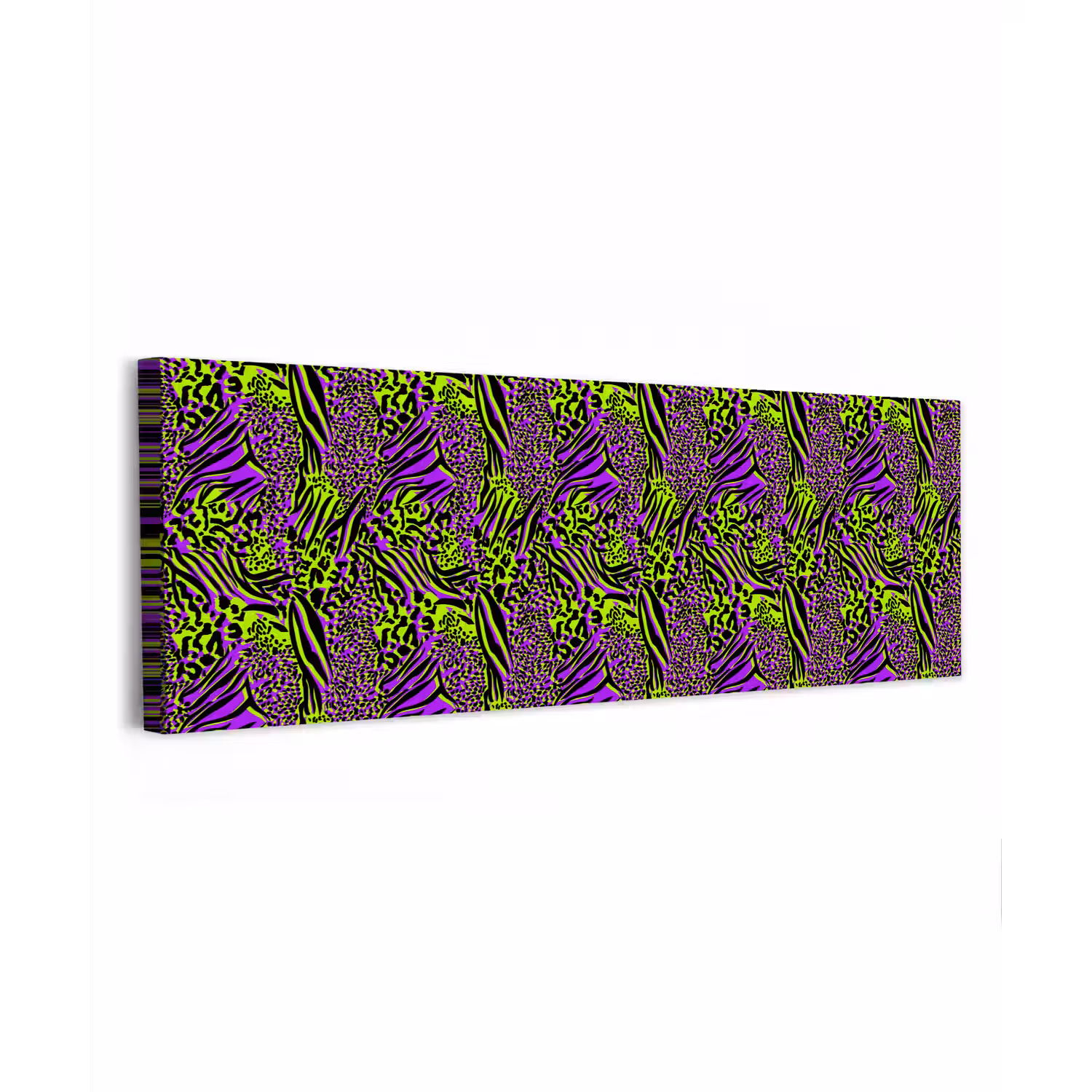 Neon - Paars - Dieren - Patroon canvas 2cm klein 828 -z3d