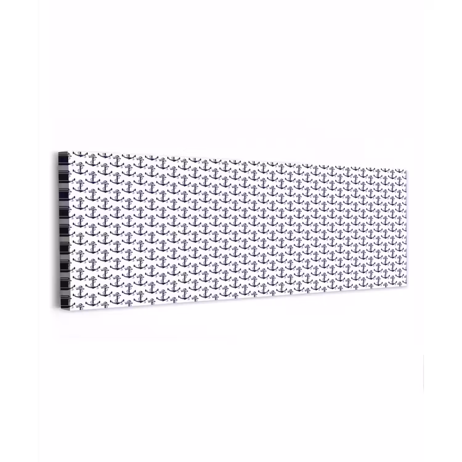 Oceaan - Anker - Blauw - Wit canvas 2cm klein 828 -z3d