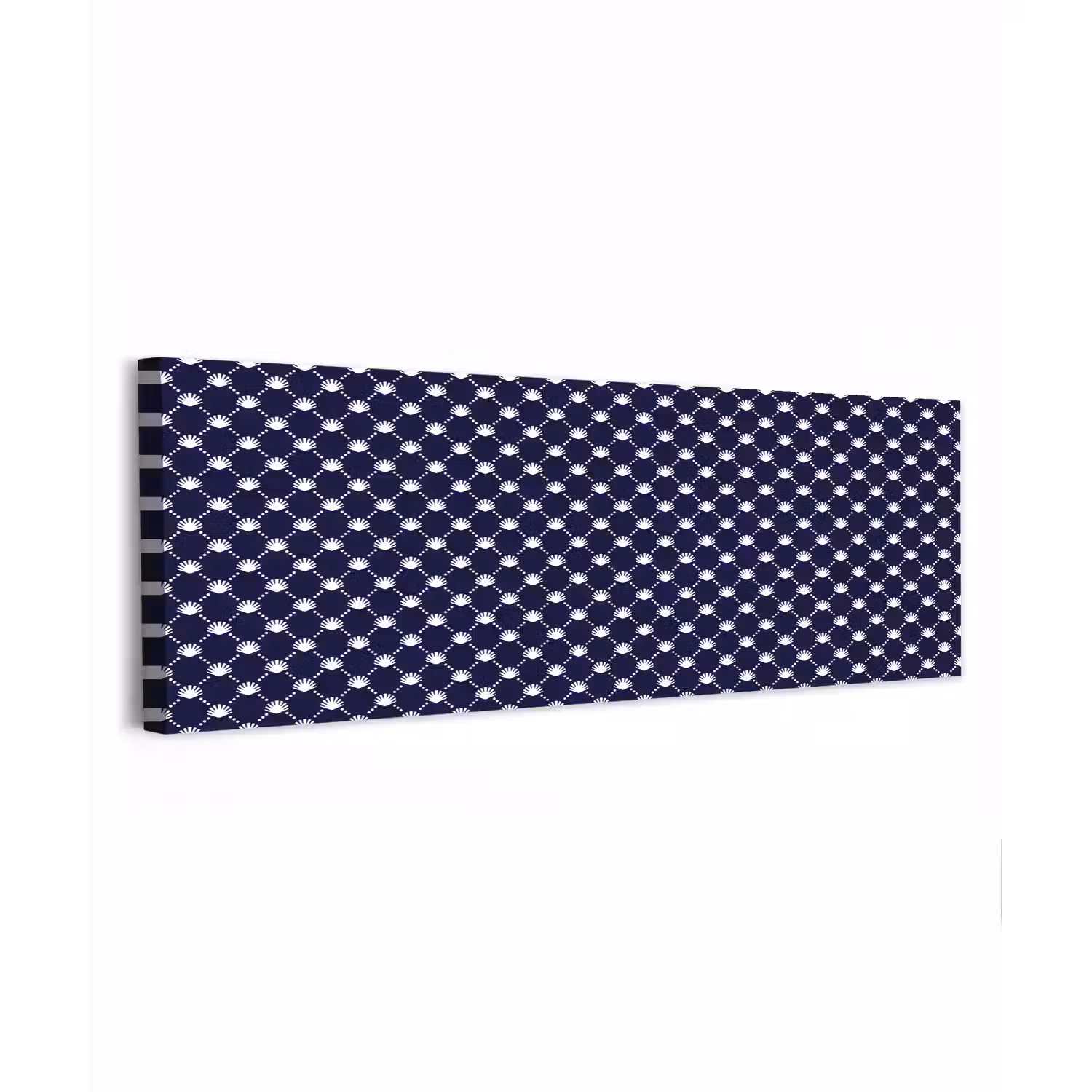 Oceaan - Schelp - Blauw - Wit canvas 2cm klein 828 -z3d
