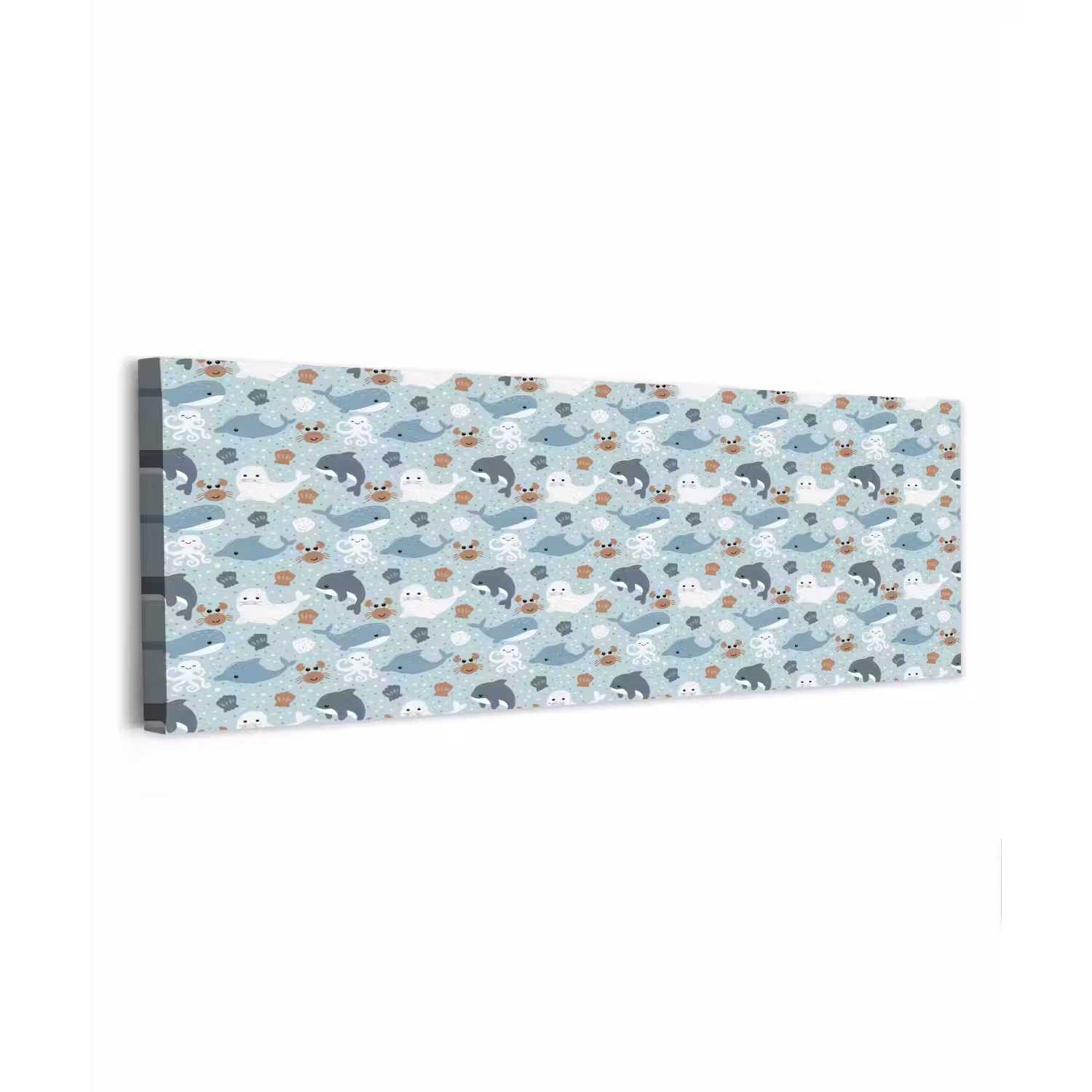 Oceaan - Walvis - Zeehond - Krab canvas 2cm klein 828 -z3d