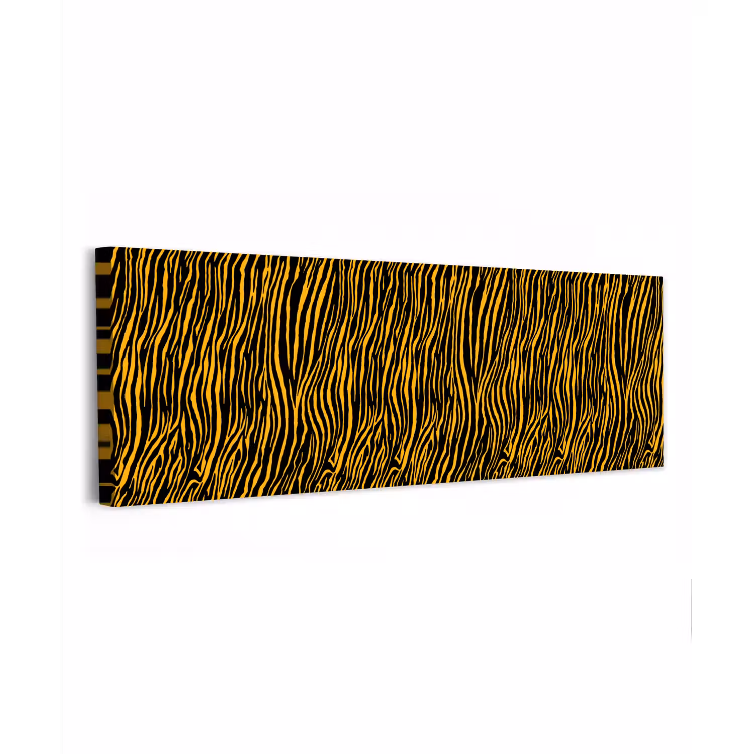 Oranje - Tijger - Zwart - Patroon canvas 2cm klein 828 -z3d
