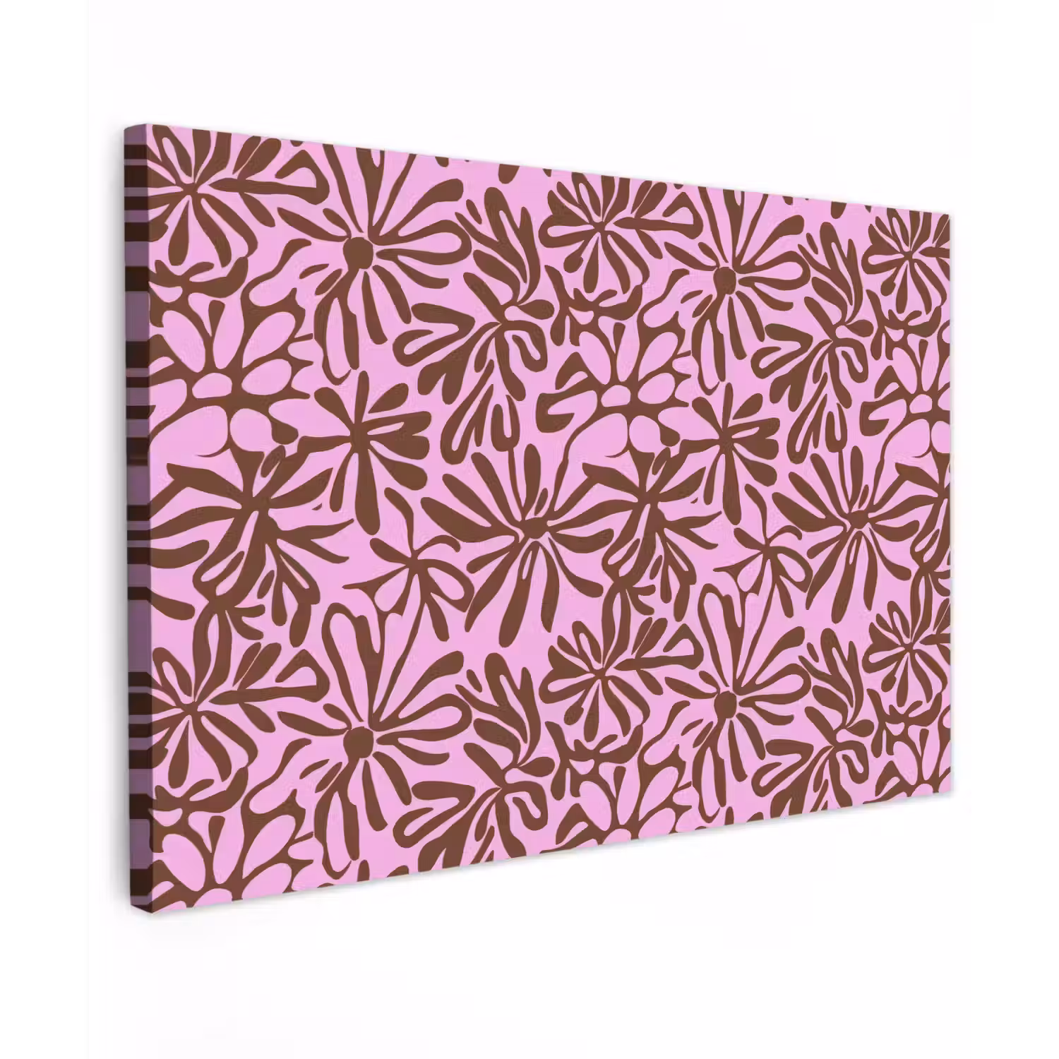 Organisch - Patroon - Roze canvas 2cm klein 34 -z3d