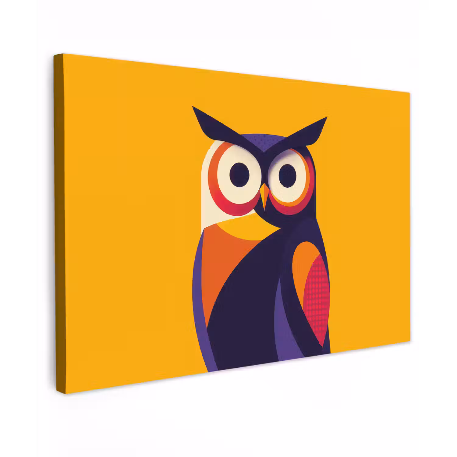 Uil - Grafisch - Kleurrijk - Ogen canvas 2cm klein -z3d