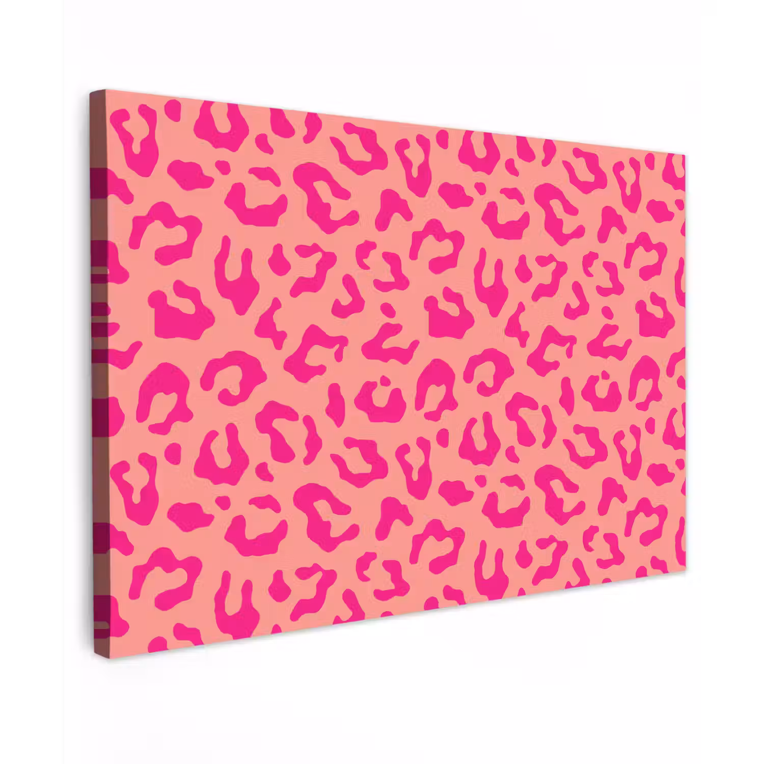 Panterprint - Roze - Dierenprint - Minimalistisch canvas 2cm klein -z3d