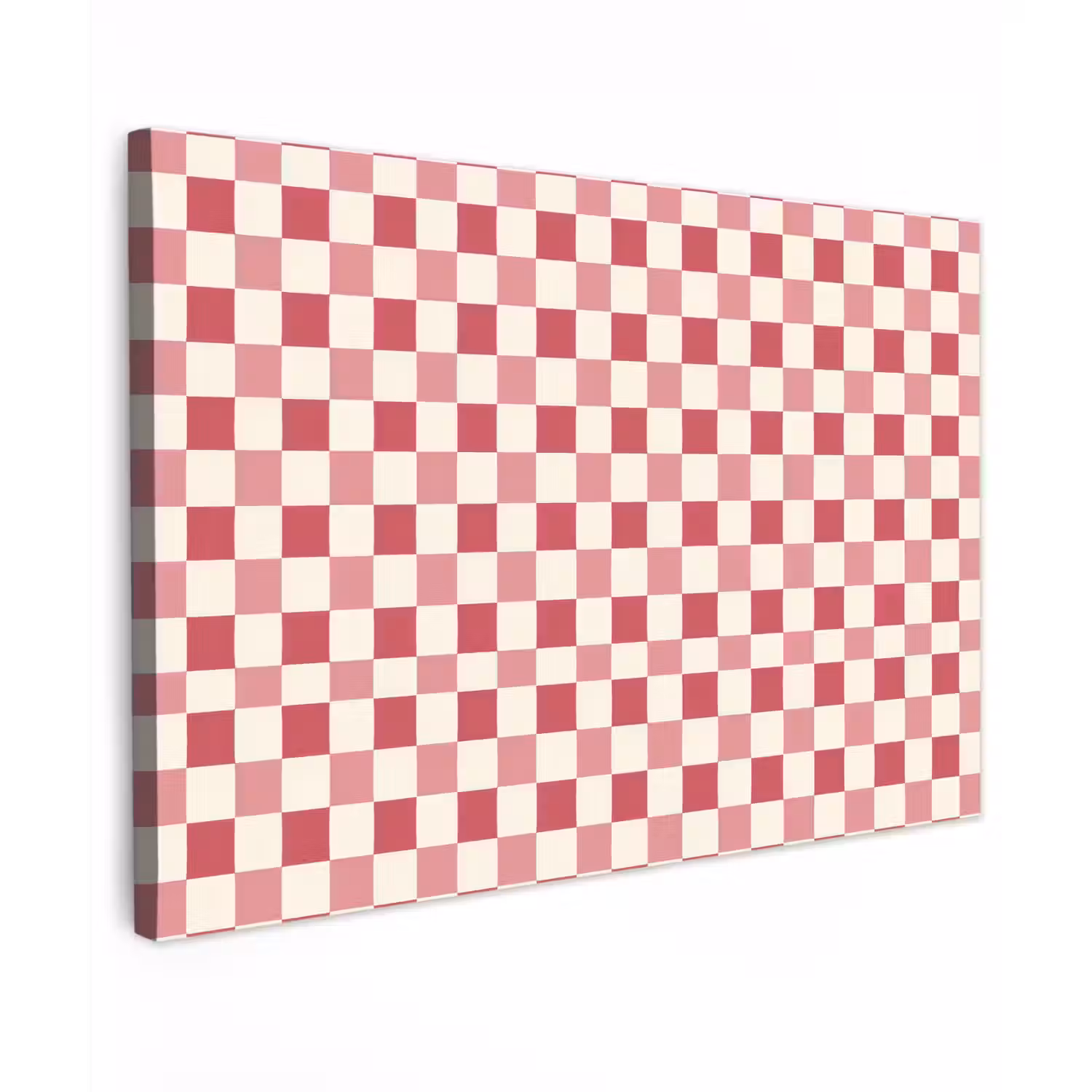 Patroon - Schaak - Roze canvas 2cm klein 34 -z3d
