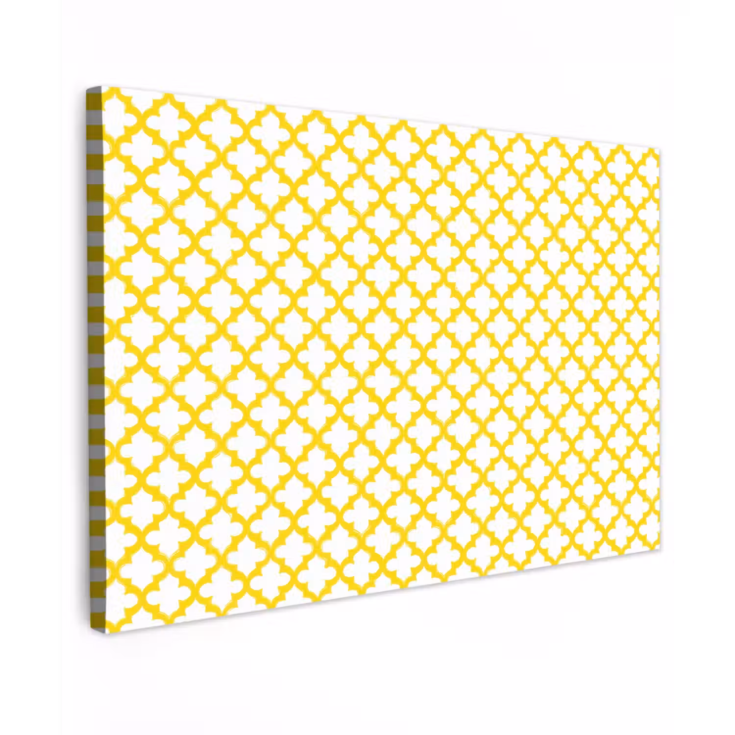 Patroon - Geometrisch - Klassiek - Geel canvas 2cm klein 34 -z3d