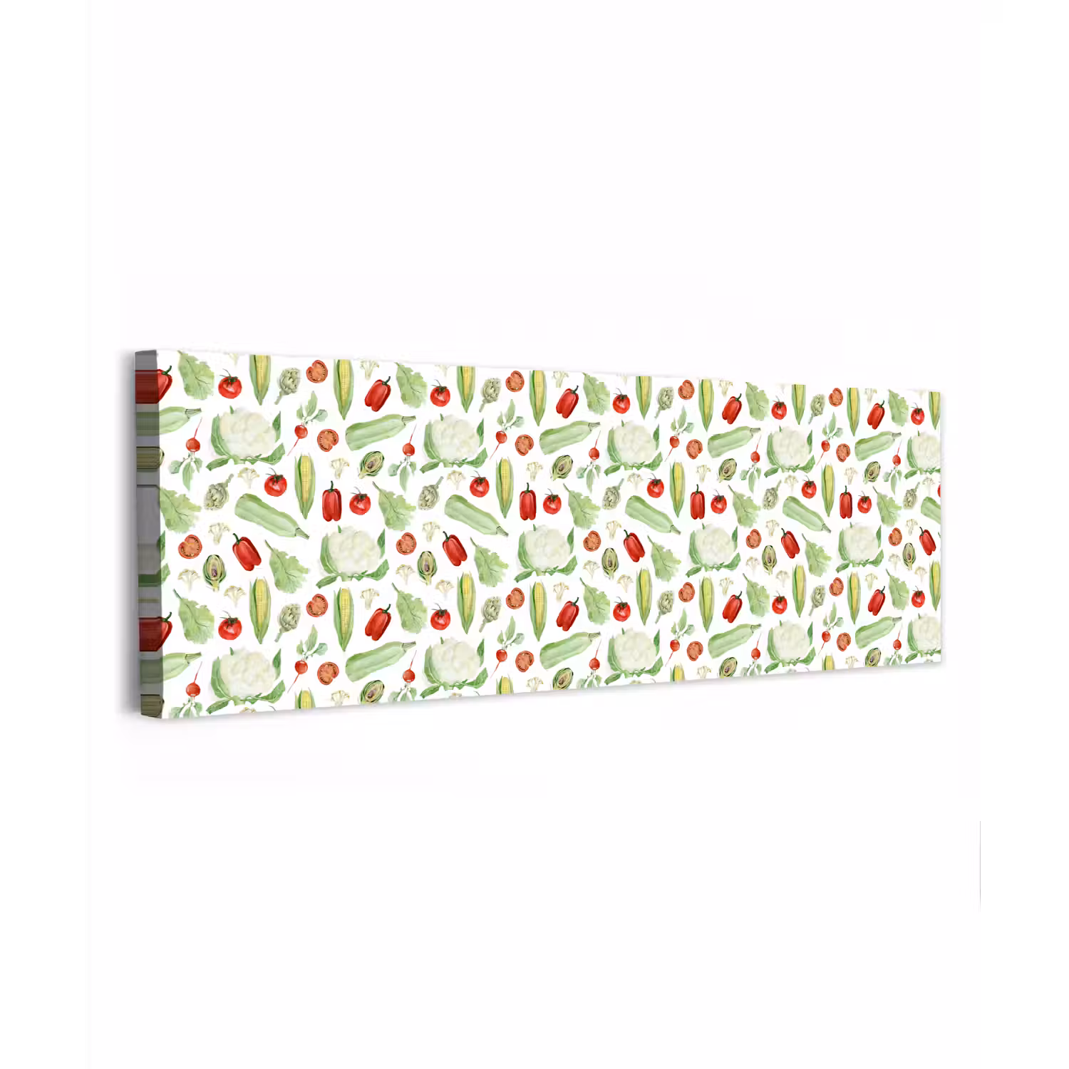Patroon - Groen - Rood - Groente canvas 2cm klein 828 -z3d