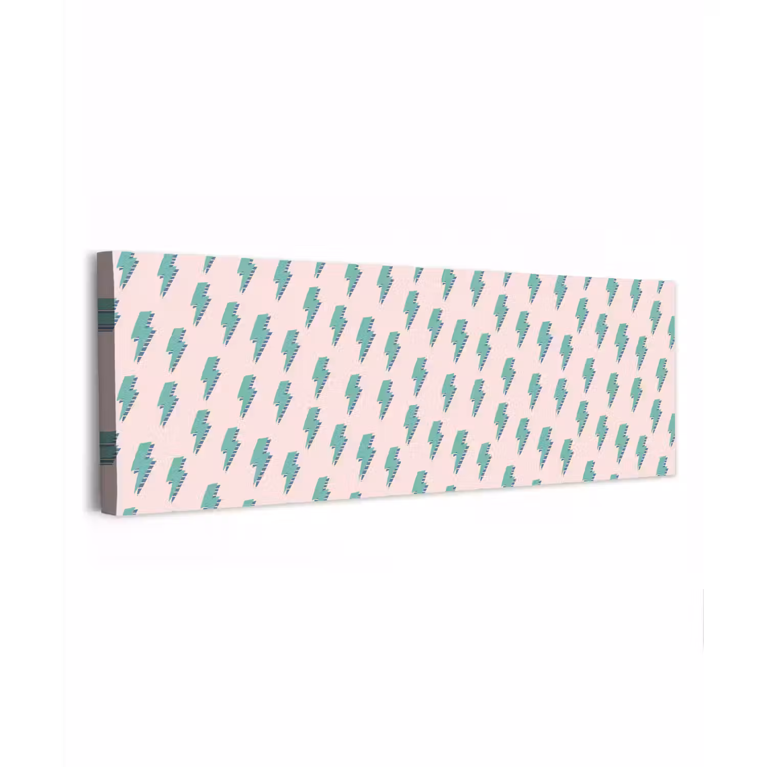 Patroon - Bliksem - Roze - Groen canvas 2cm klein 828 -z3d