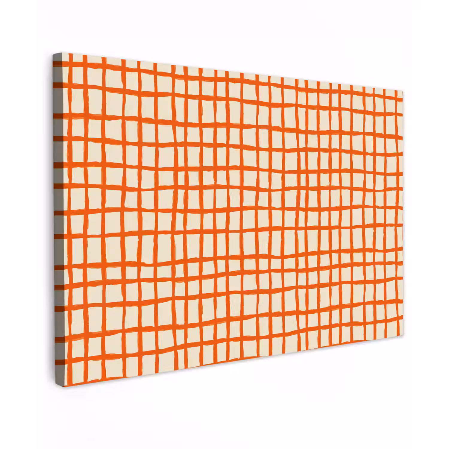 Patroon - Lijnen - Oranje canvas 2cm klein 34 -z3d