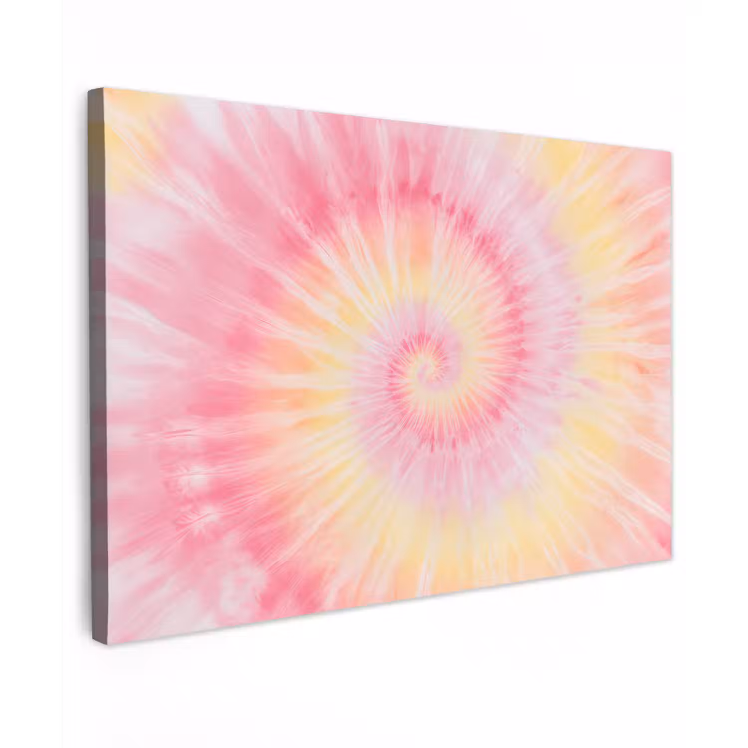 Patroon - Tie Dye - Pasteltinten - Roze canvas 2cm klein -z3d
