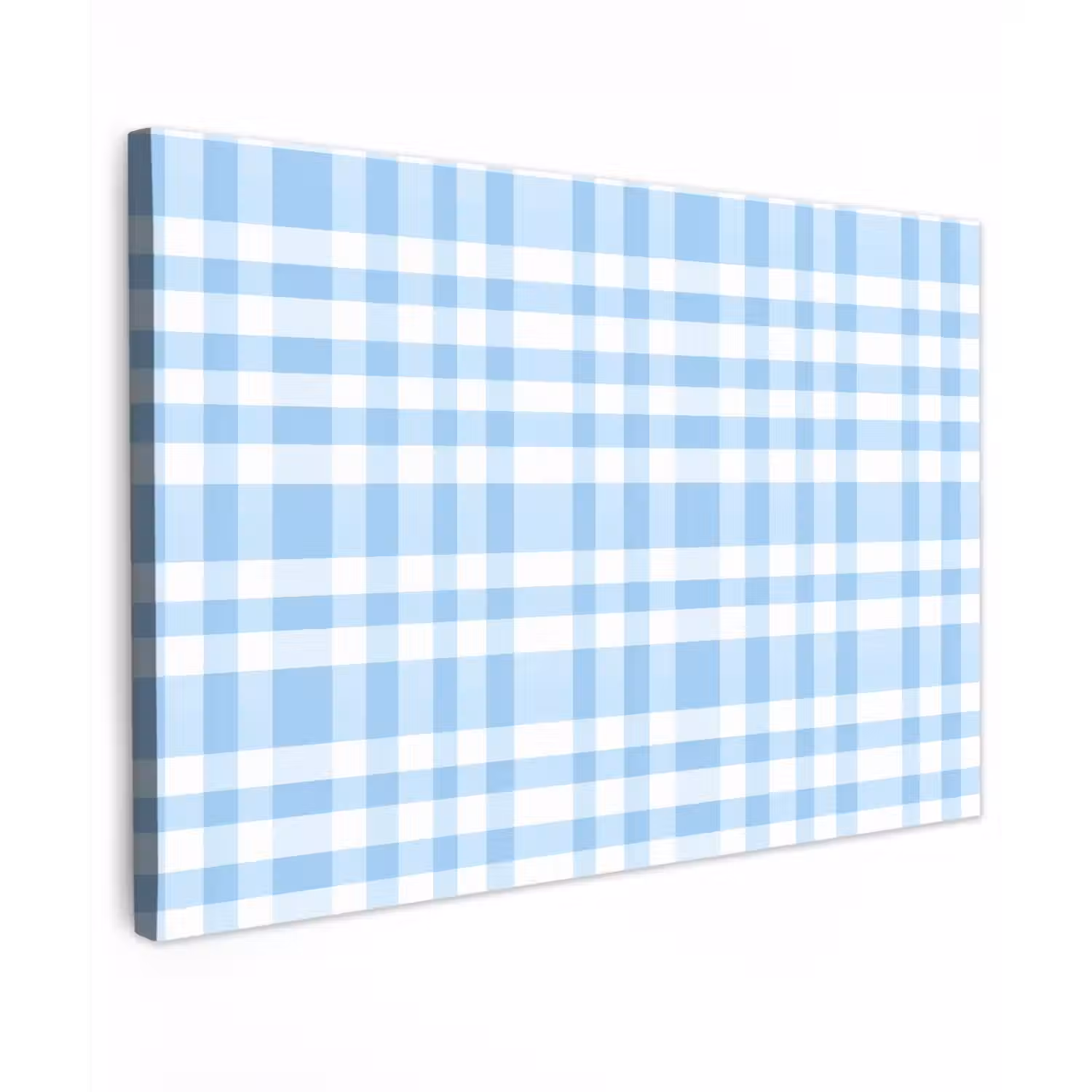 Ruit - Patroon - Blauw canvas 2cm klein 34 -z3d