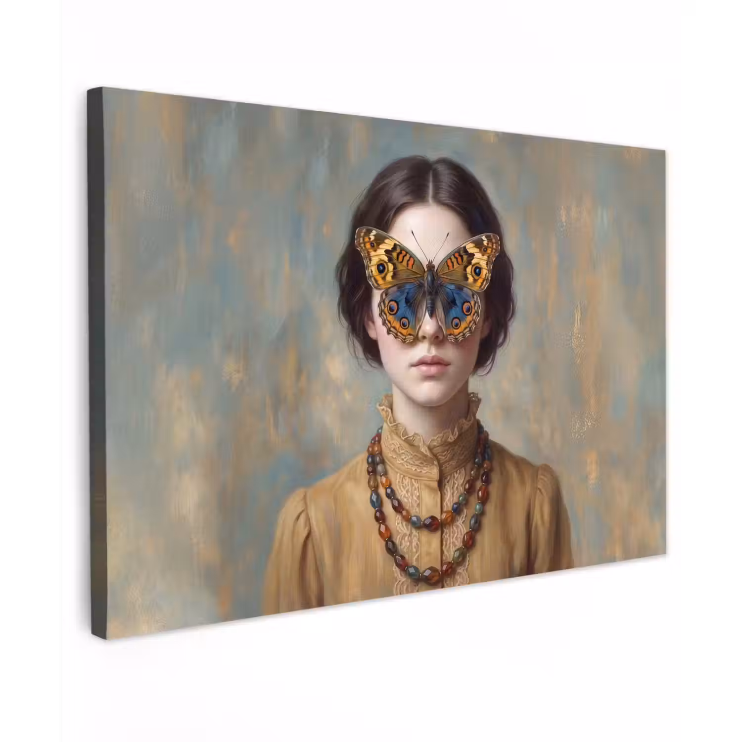 Portret - Vlinder - Kleurrijk canvas 2cm klein -z3d