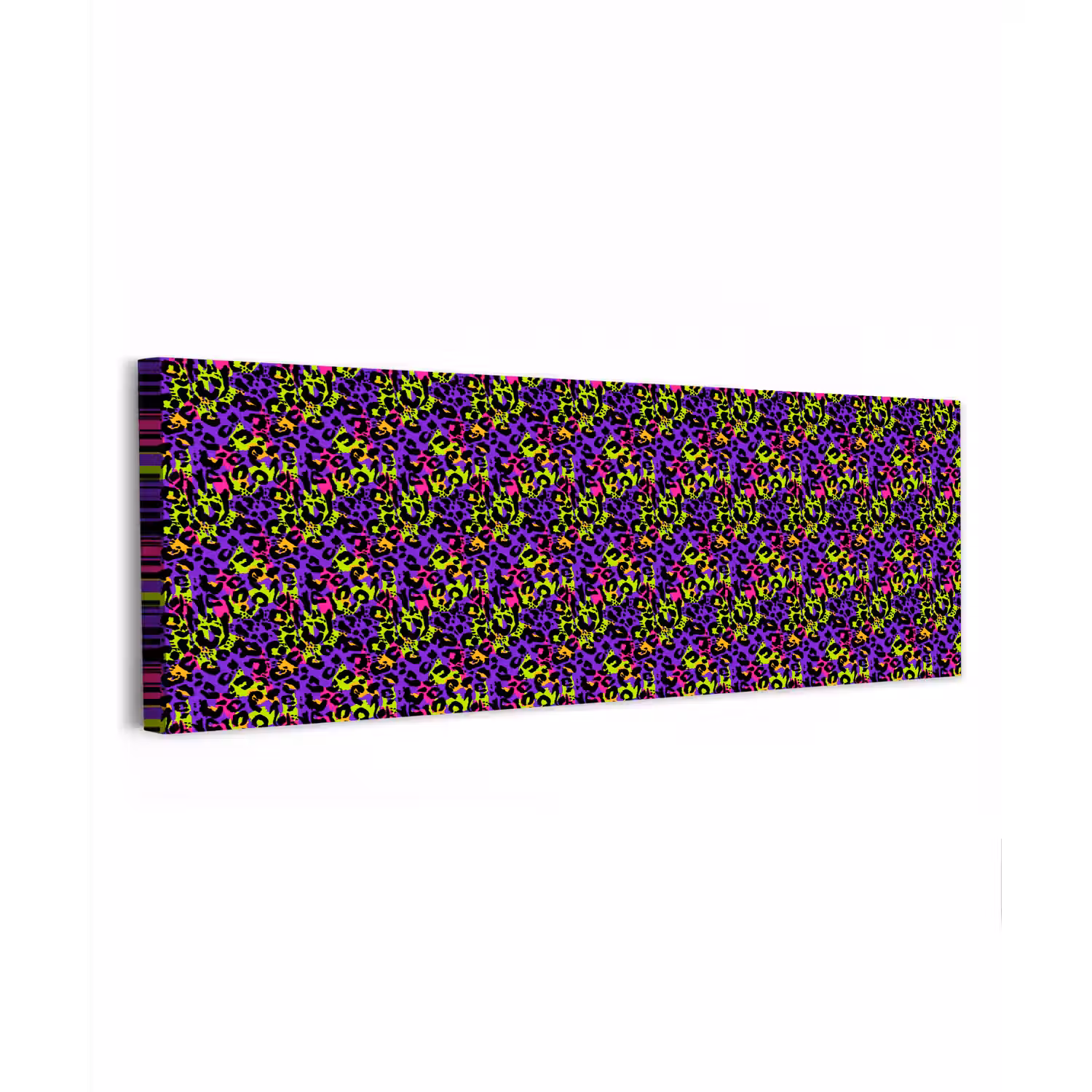 Paars - Neon - Dieren - Panter canvas 2cm klein 828 -z3d