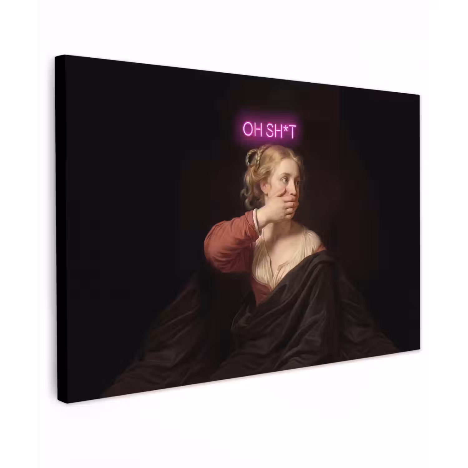 Quote - Neon - vrouw canvas 2cm klein -z3d