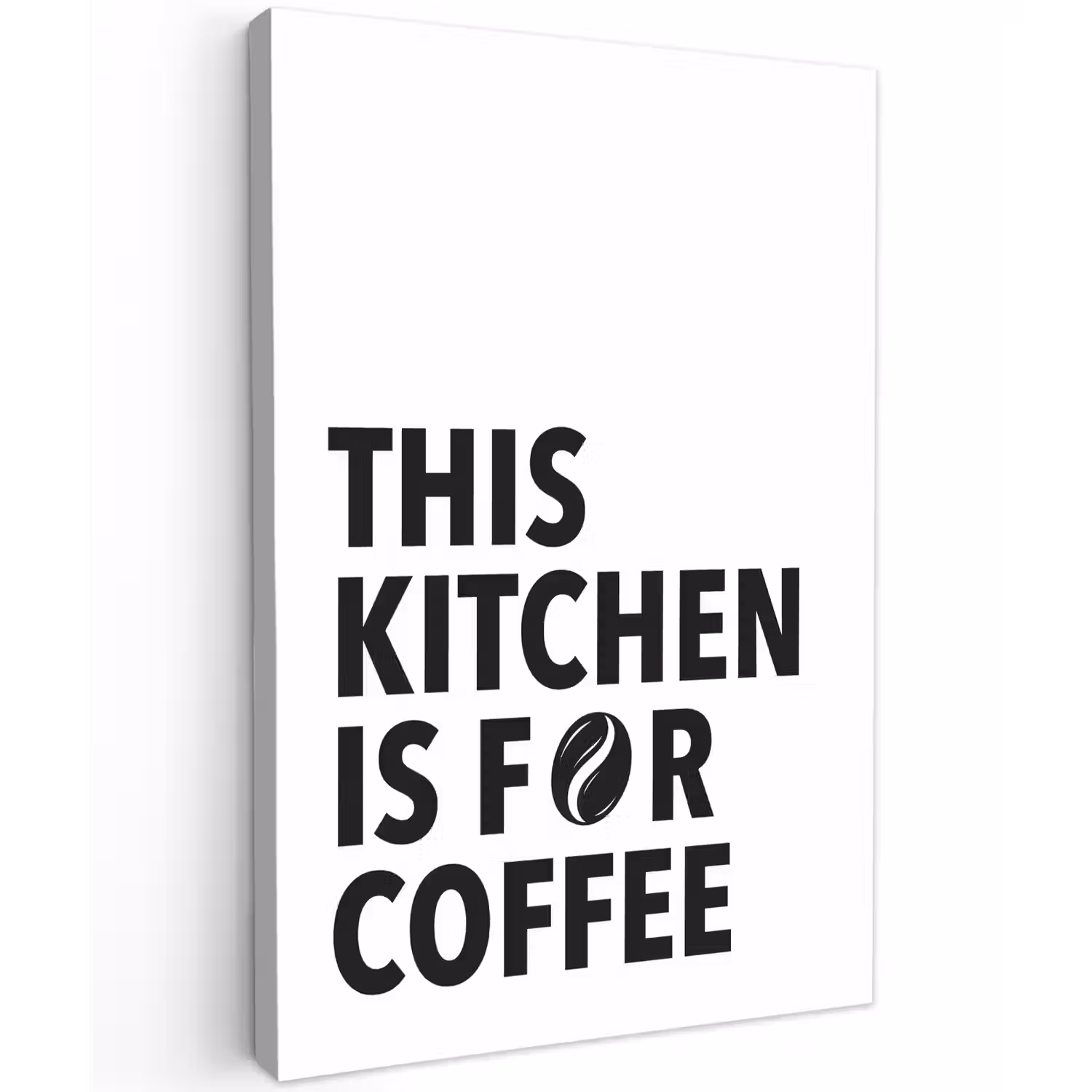 Quotes - Koffie - Bonen - Modern canvas 2cm klein -z3d