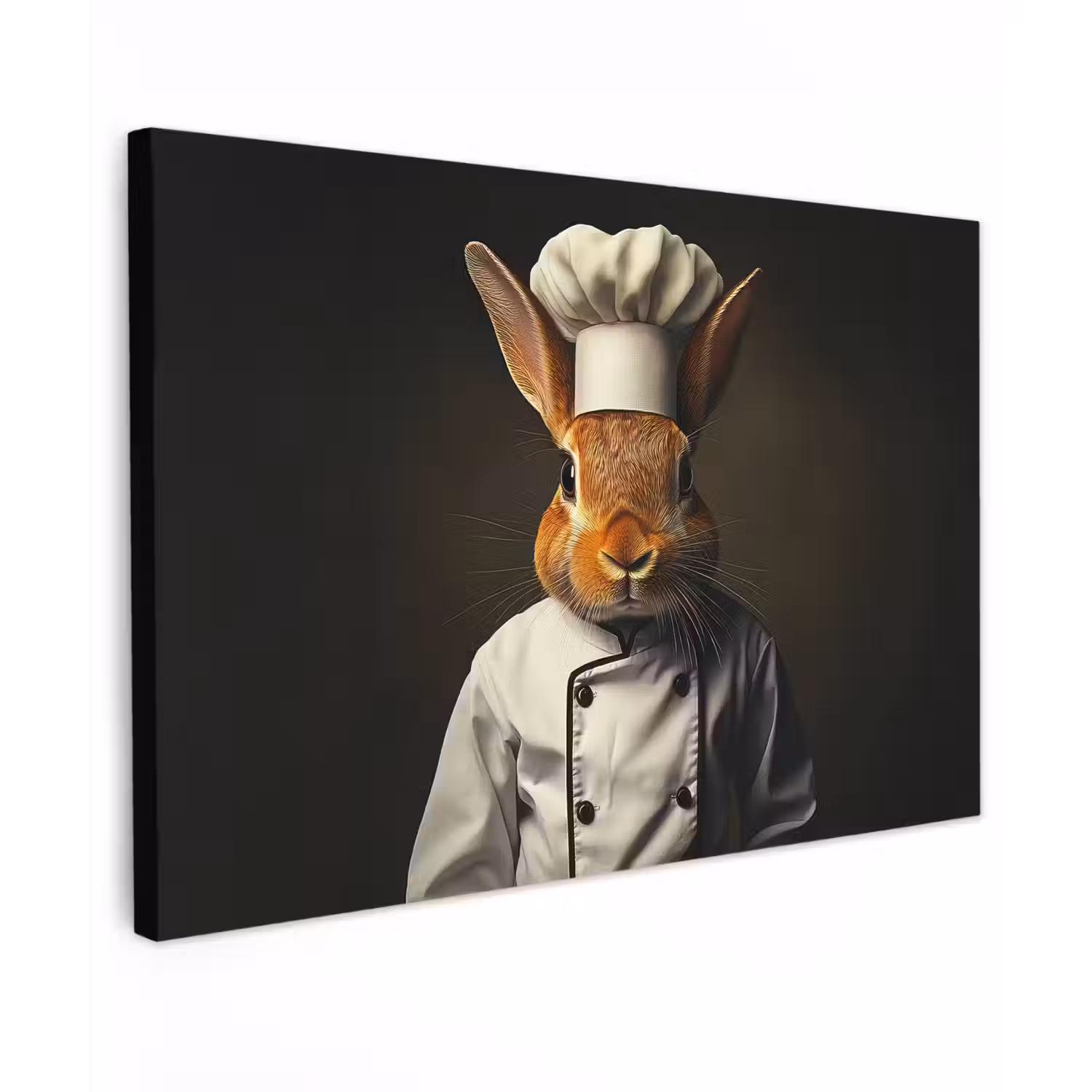 Konijn - Kok - Dier canvas 2cm klein -z3d