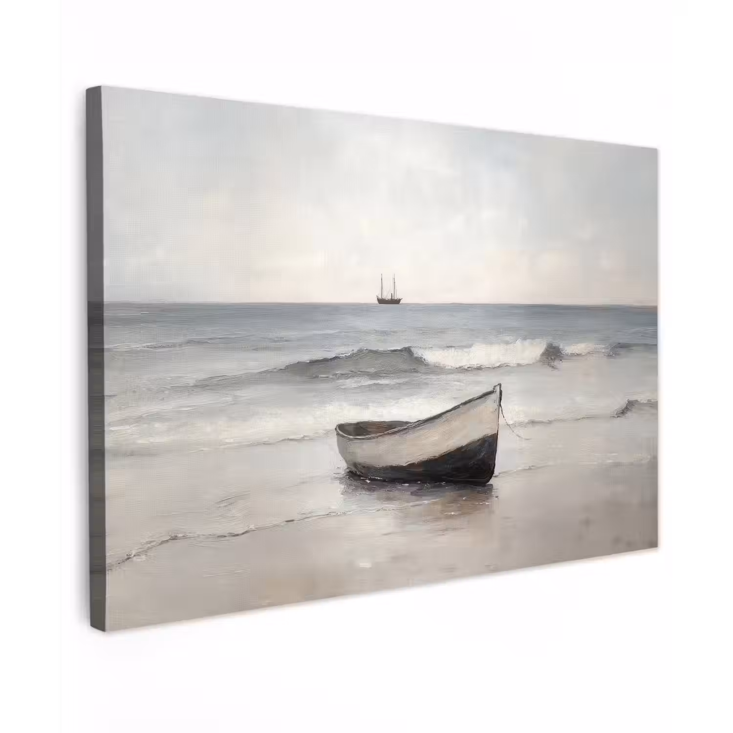 Roeiboot - Zee - Horizon canvas 2cm klein -z3d