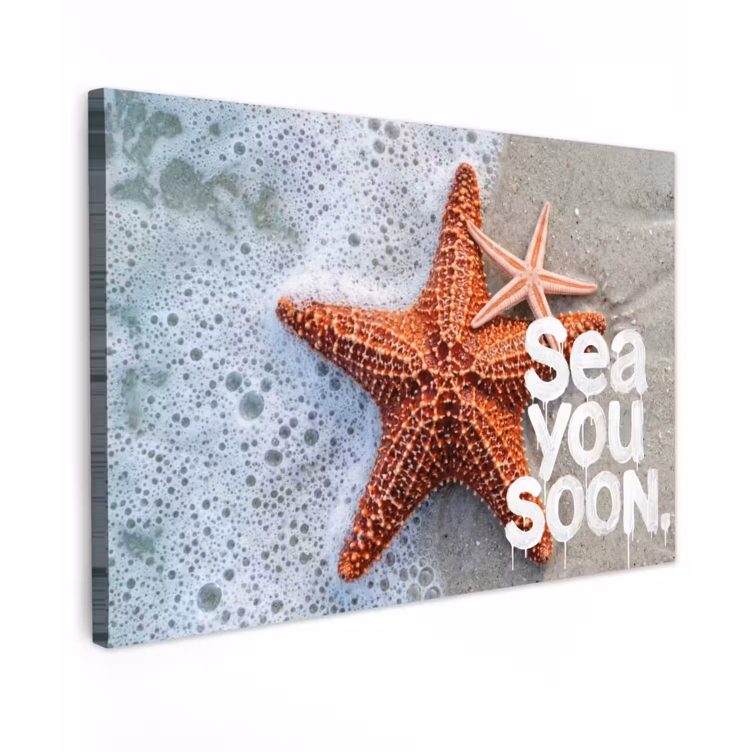 Sea you soon - Zeester - Zee canvas 2cm klein -z3d