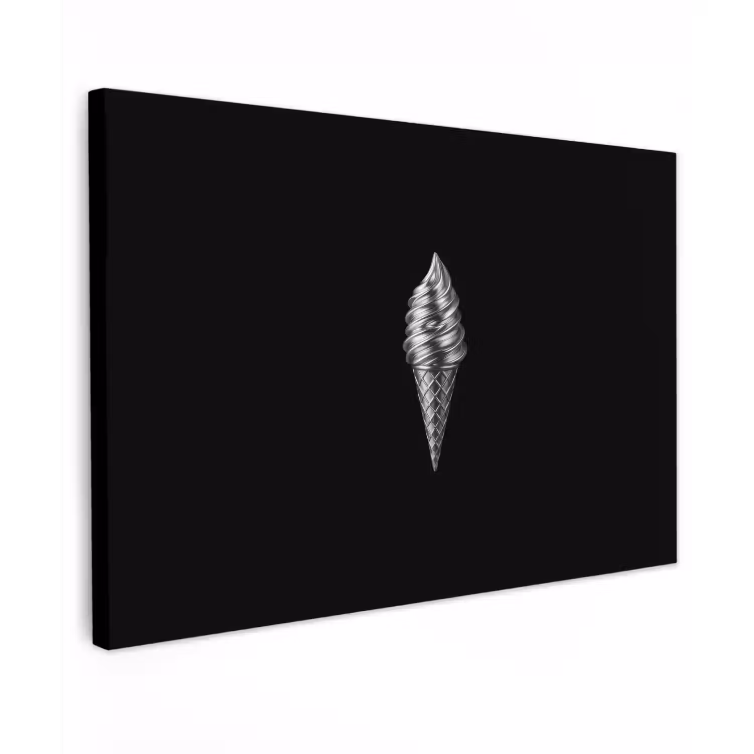 Softijs - Realistisch - Futuristisch canvas 2cm klein -z3d