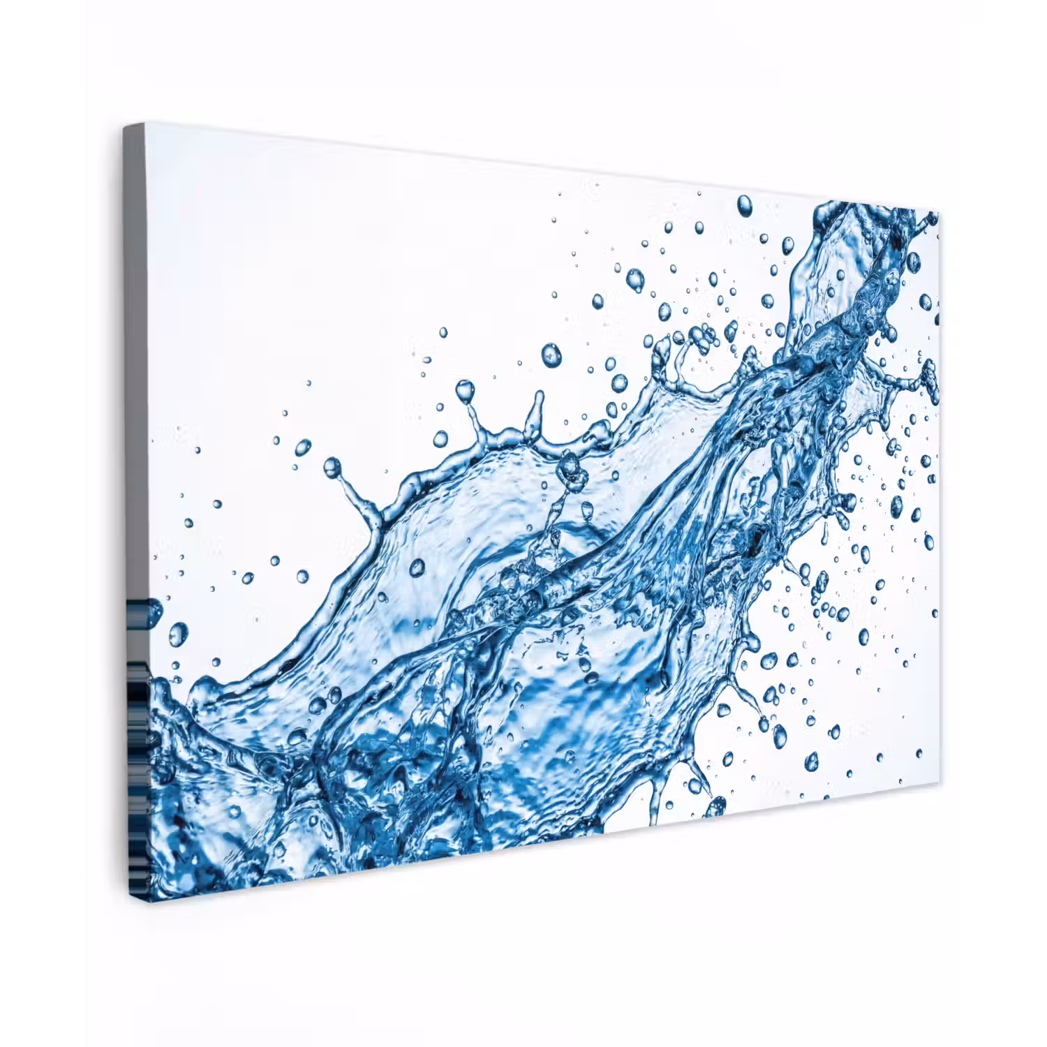 Spash - Water - Blauw canvas 2cm klein -z3d