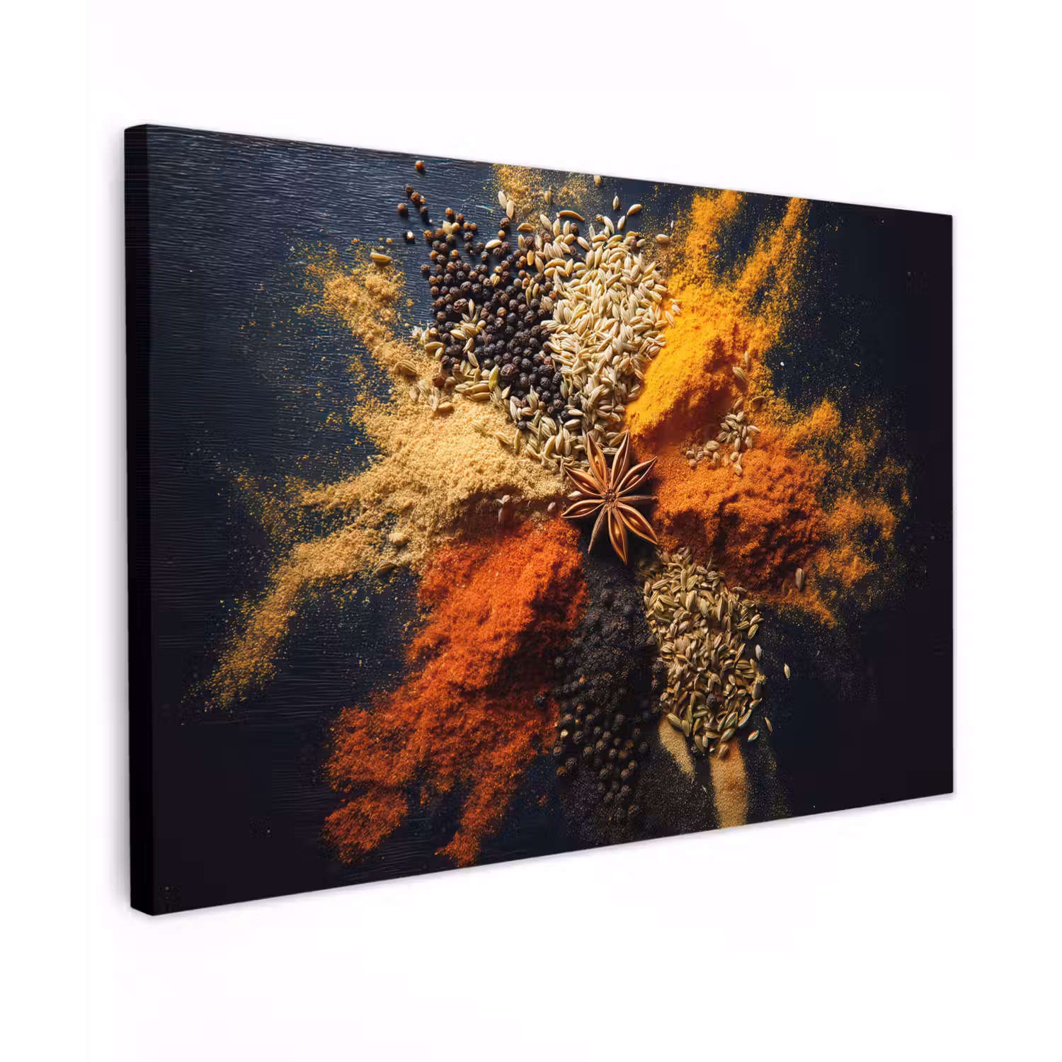 Specerijen - Explosie - Oranje canvas 2cm klein -z3d