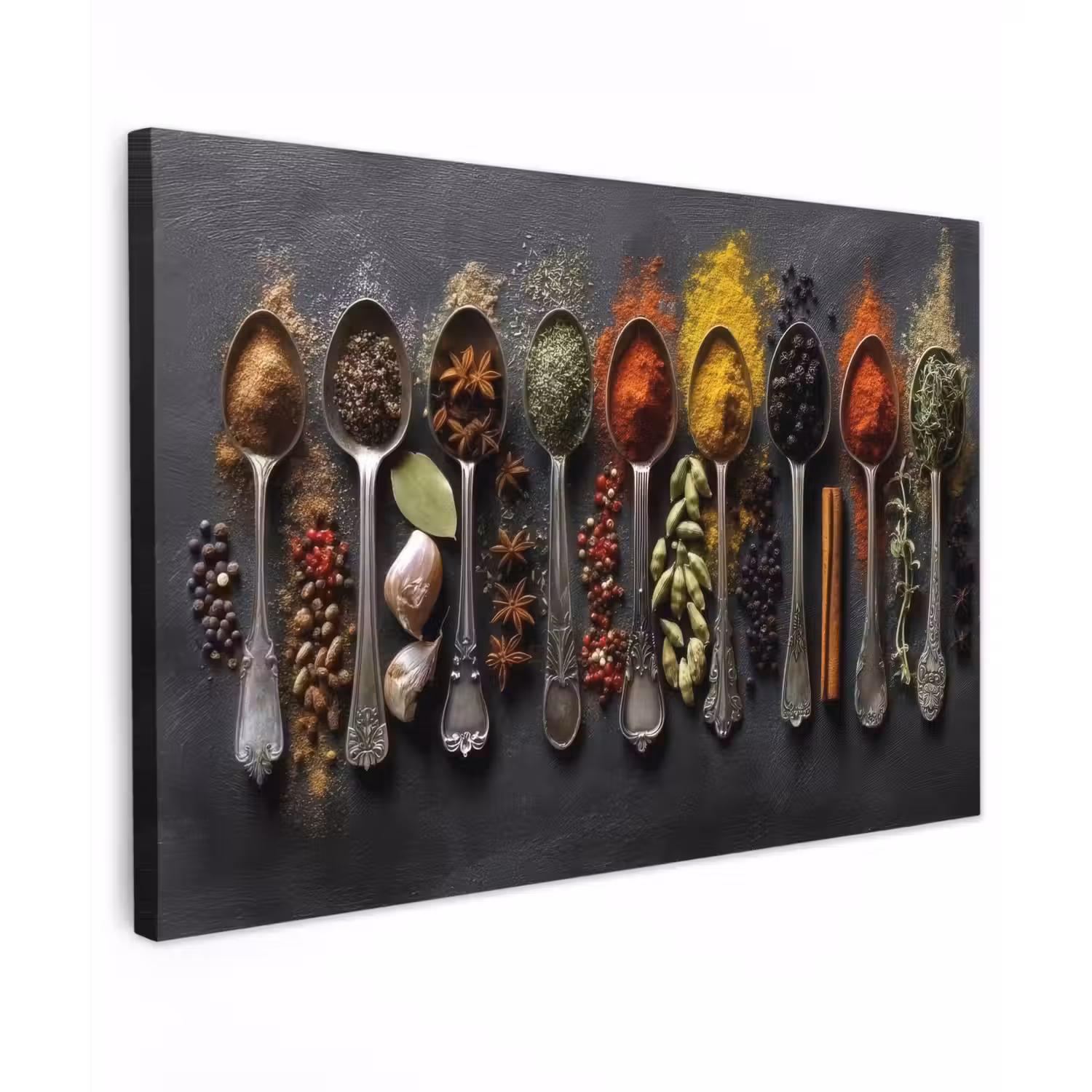 Lepels - Specerijen - Kaneel - Chili canvas 2cm klein -z3d